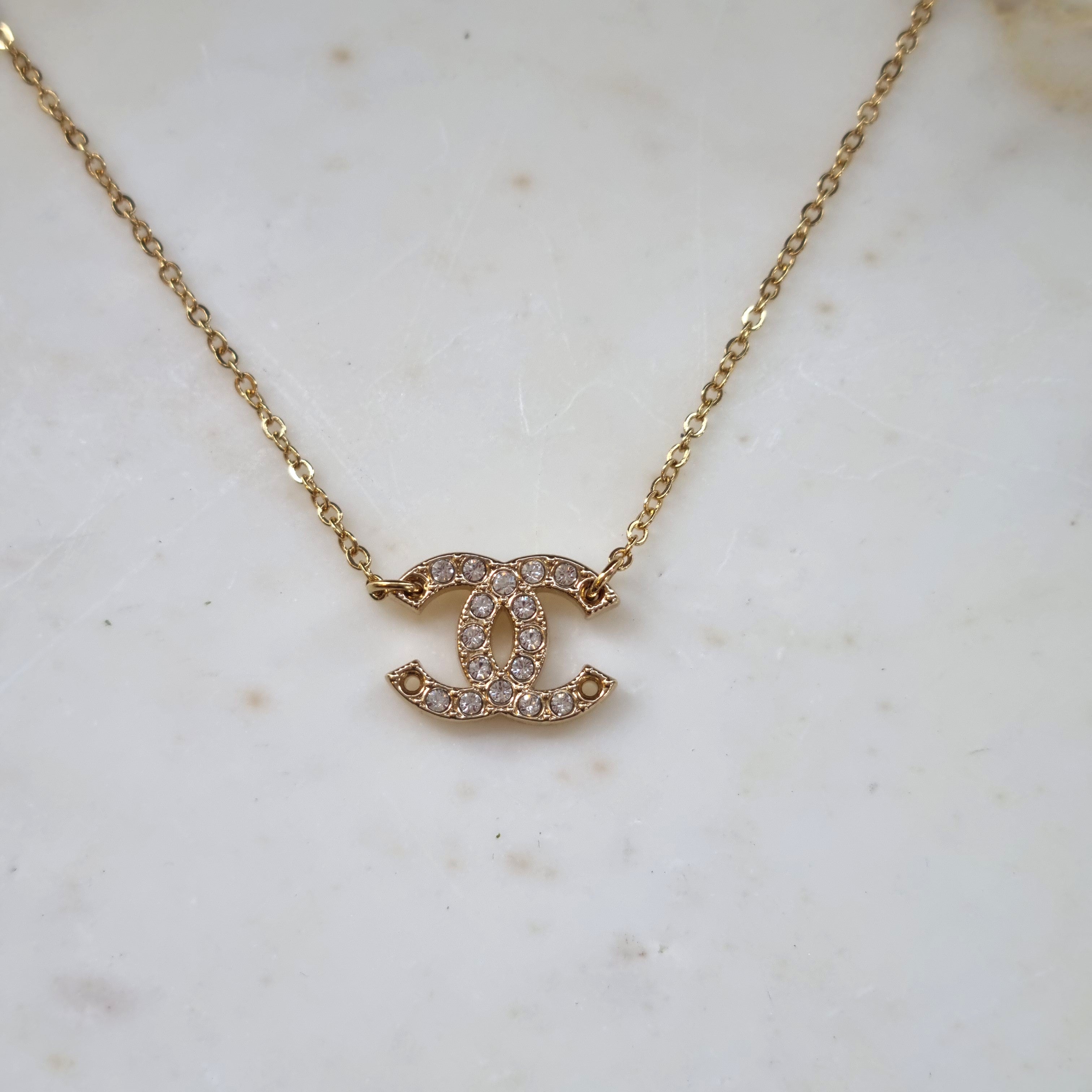 Diamante CC Extra Fine Chain Necklace