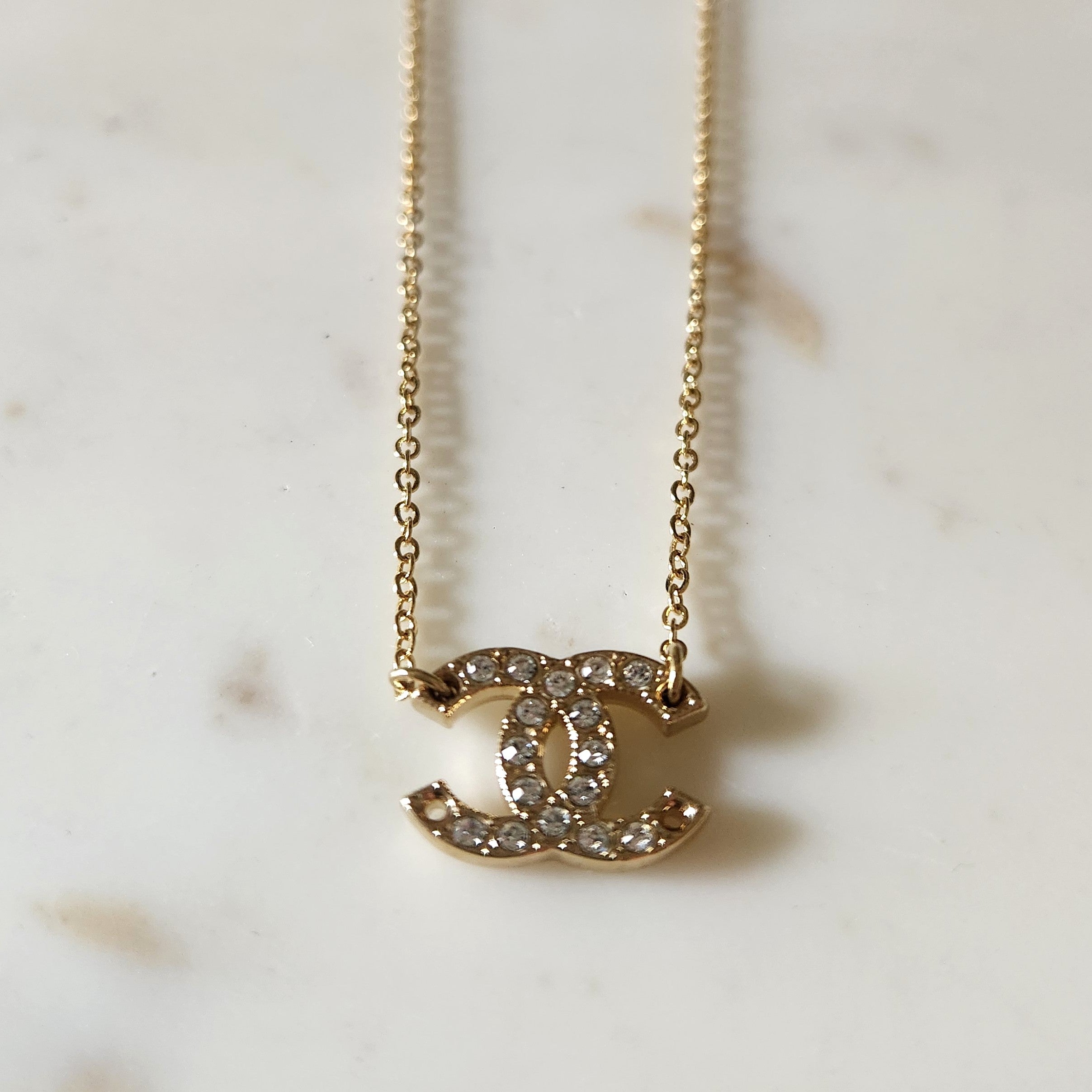 Diamante CC Extra Fine Chain Necklace