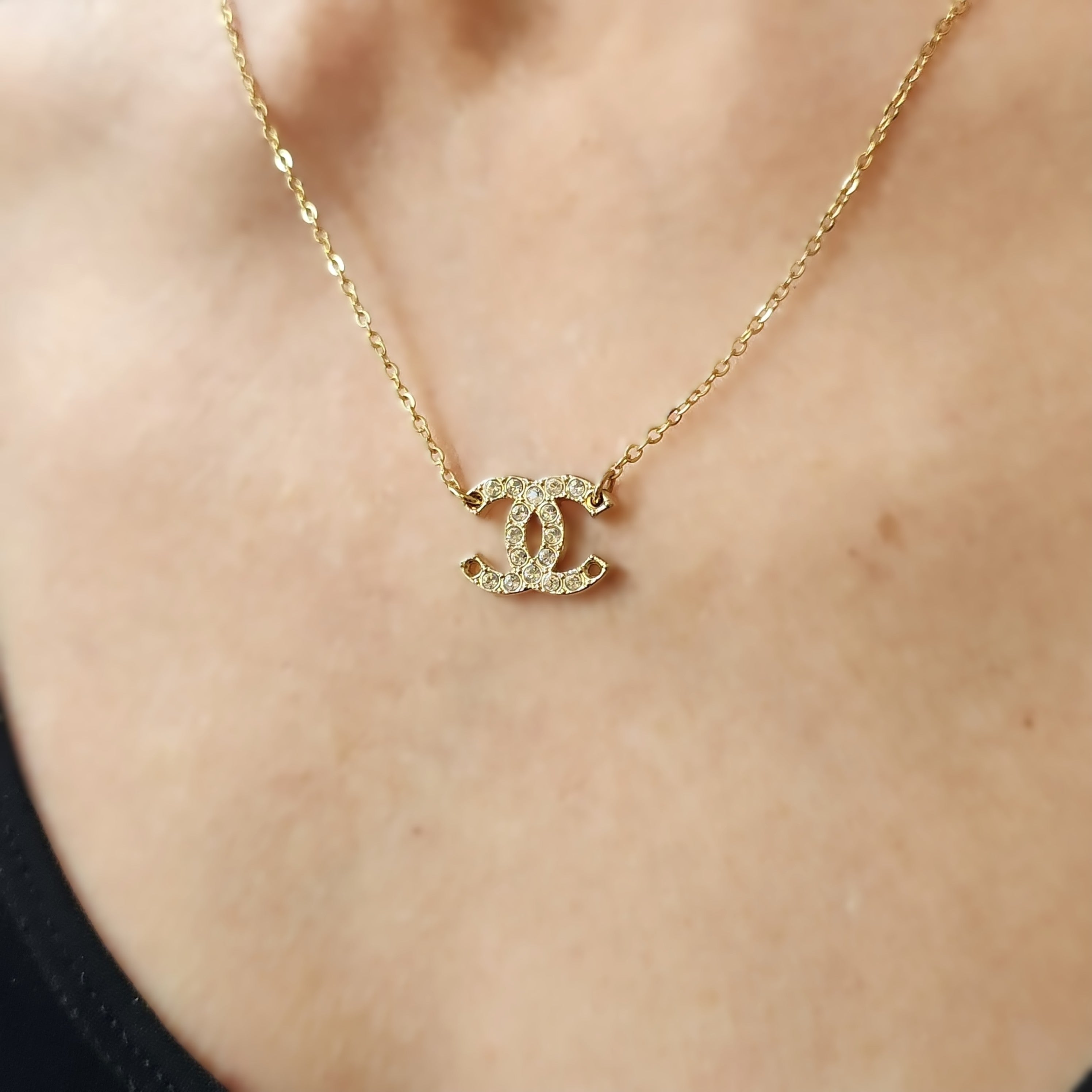 Diamante CC Extra Fine Chain Necklace