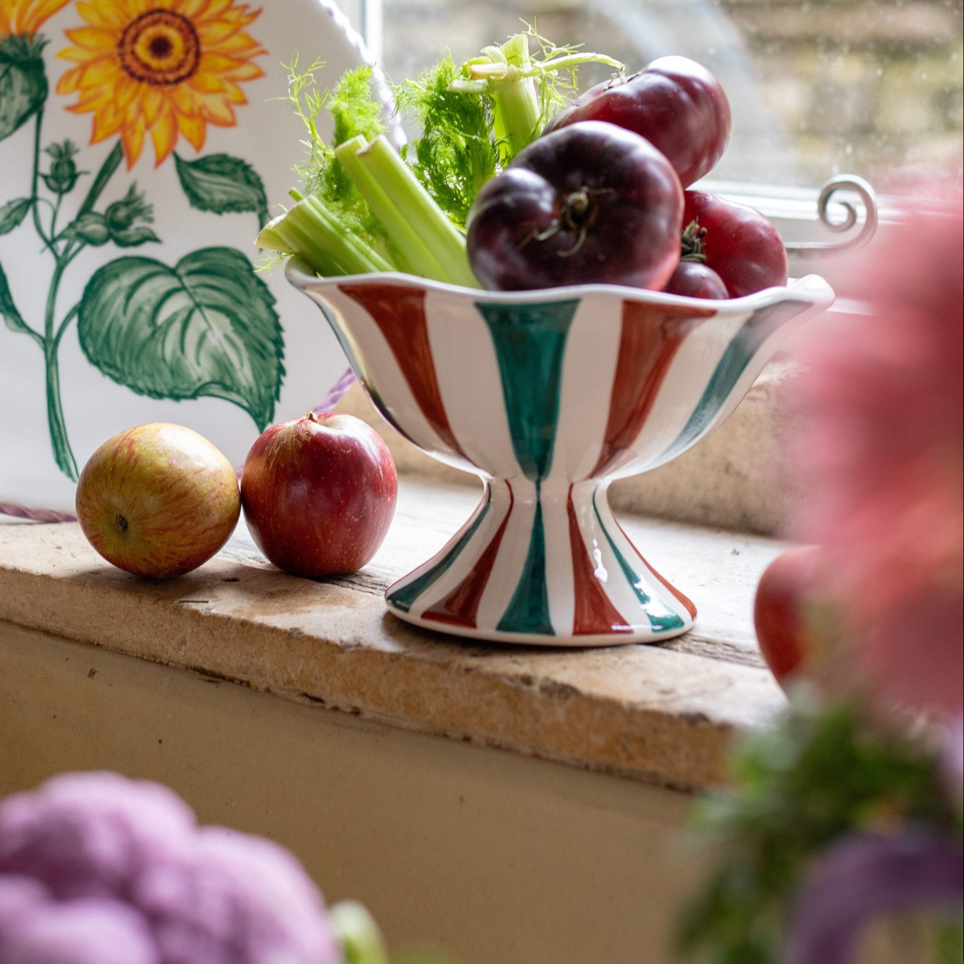 Tutti Frutti Bowl - Cacao & Sea Green