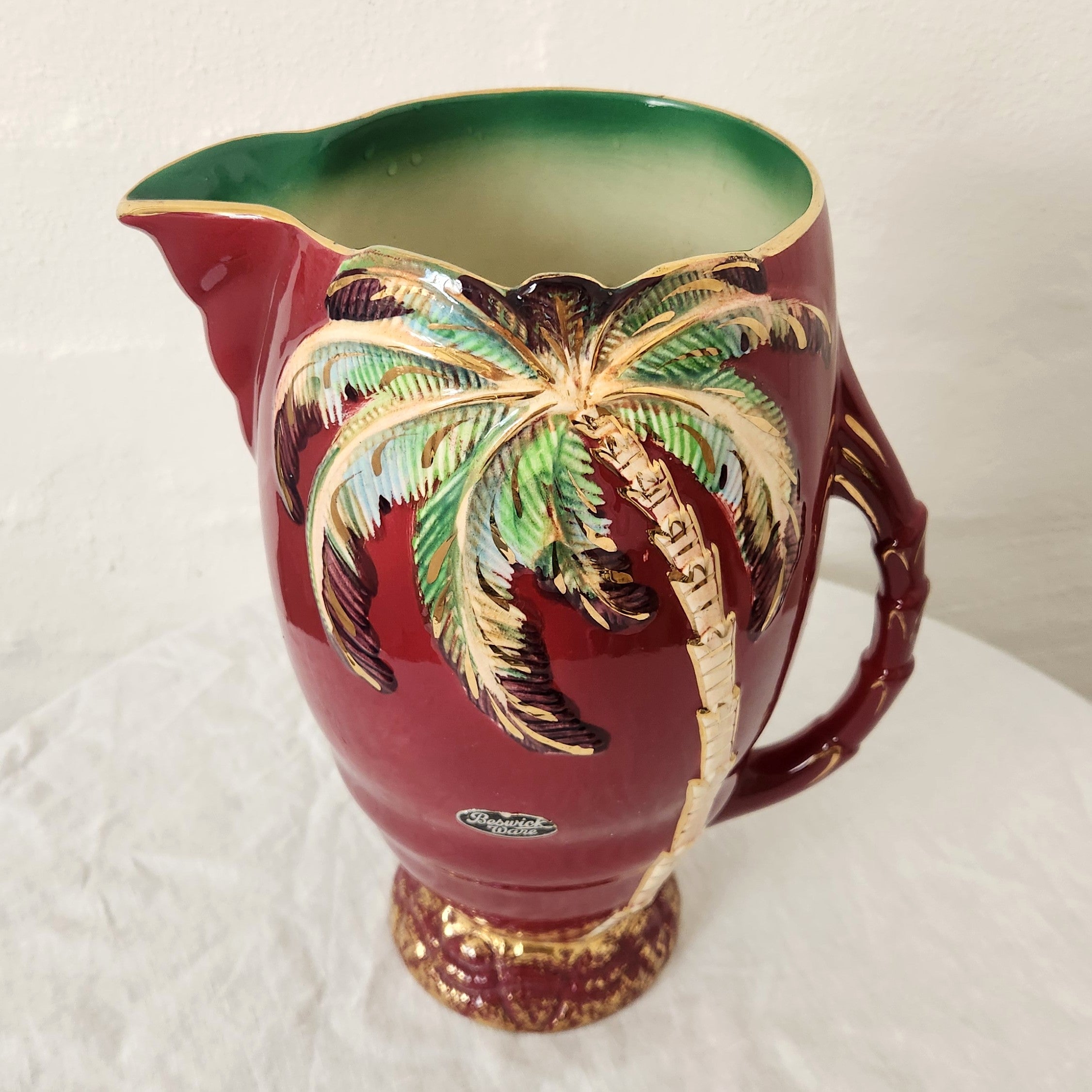 Beswick Palm Tree Jug with Handle