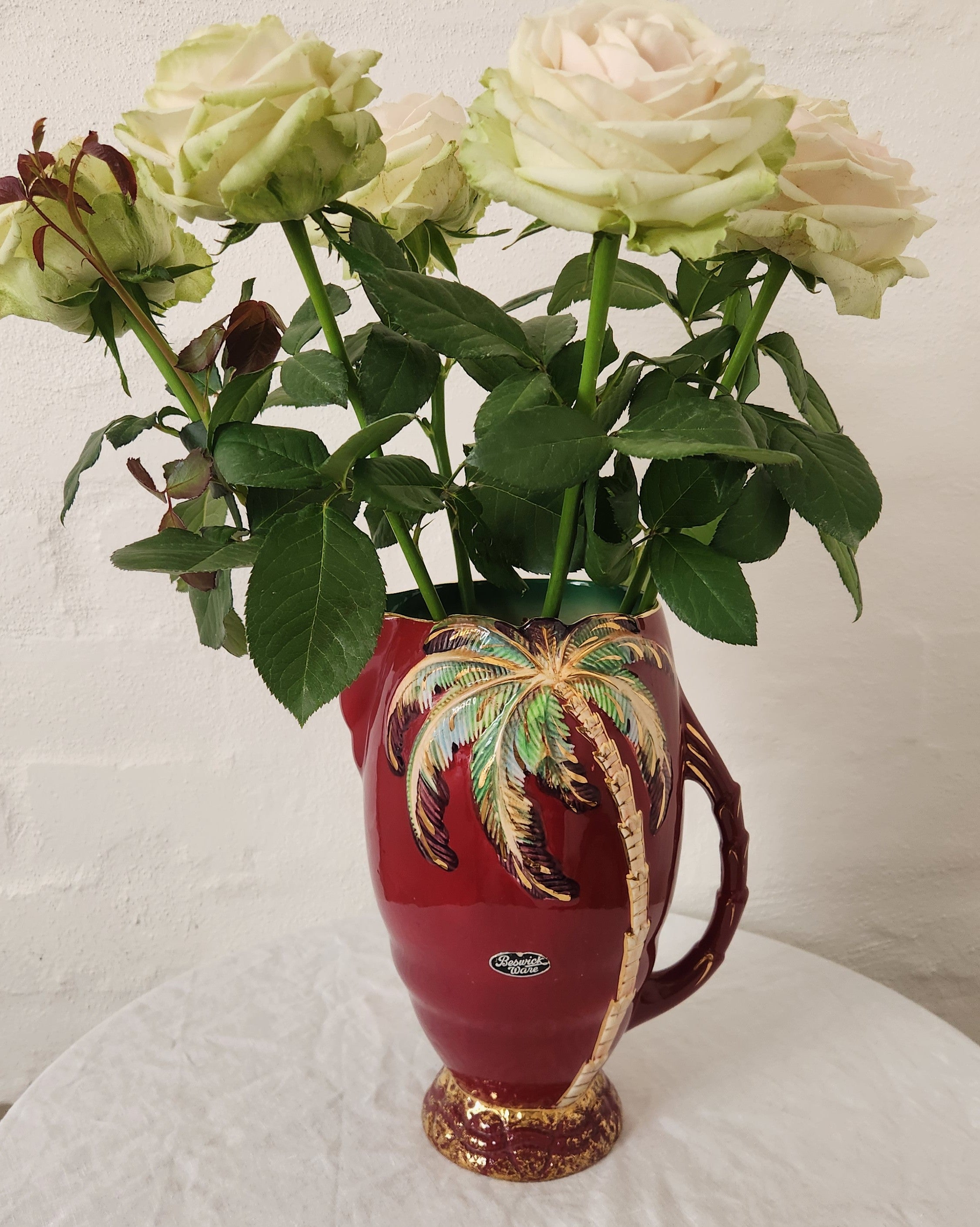 Beswick Palm Tree Jug with Handle