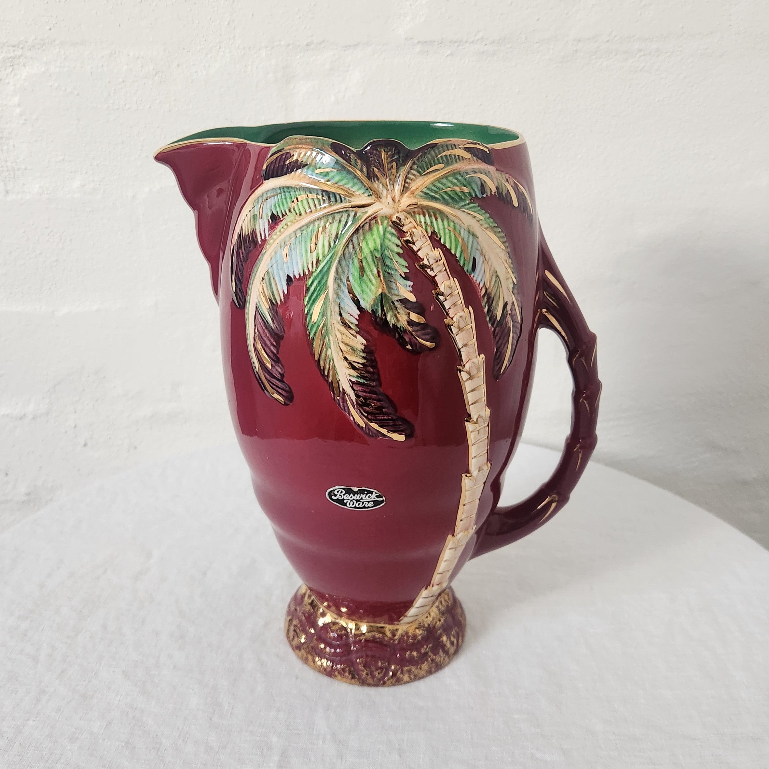 Beswick Palm Tree Jug with Handle