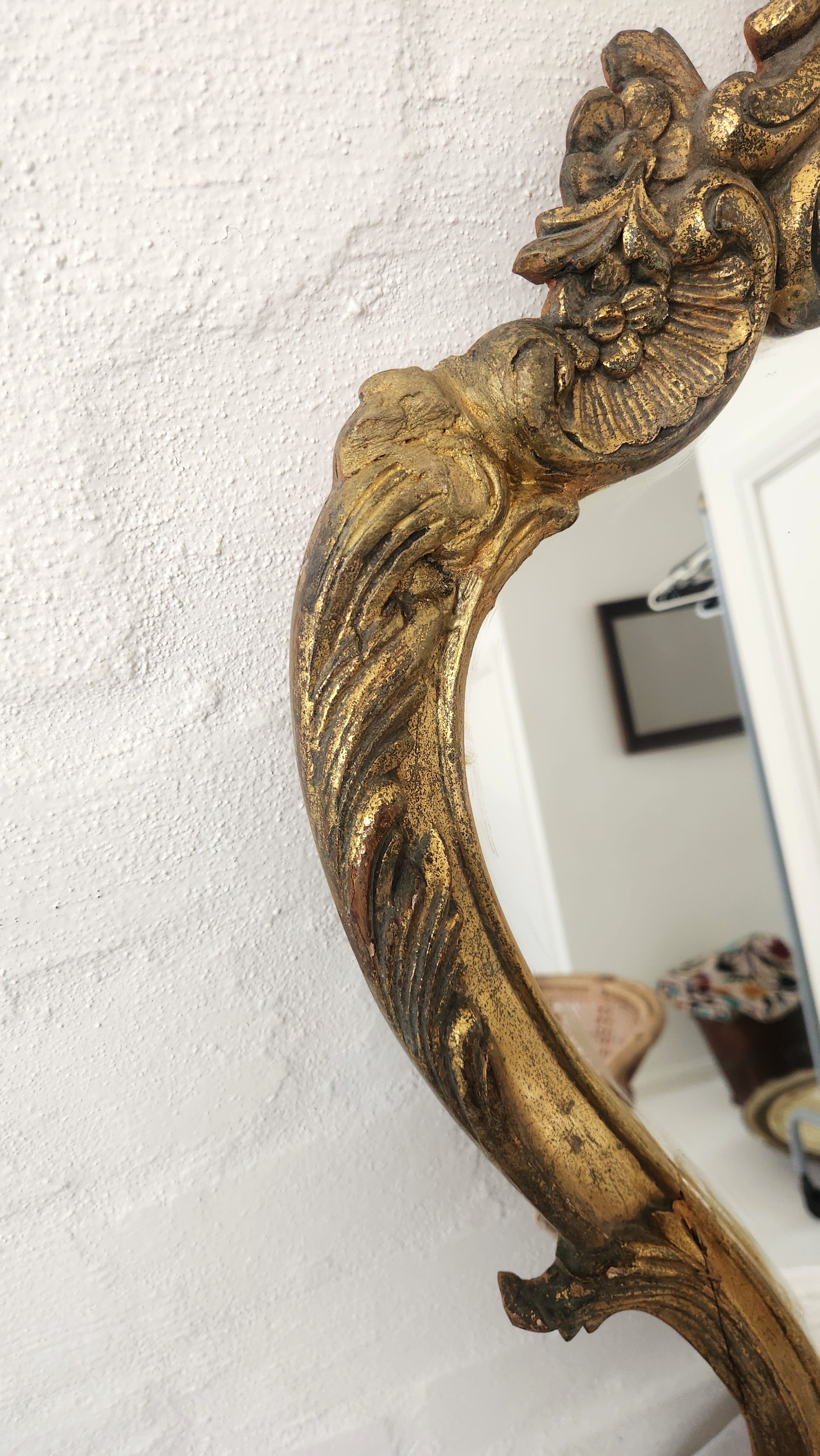 Vintage Rococo Gilt Mirror