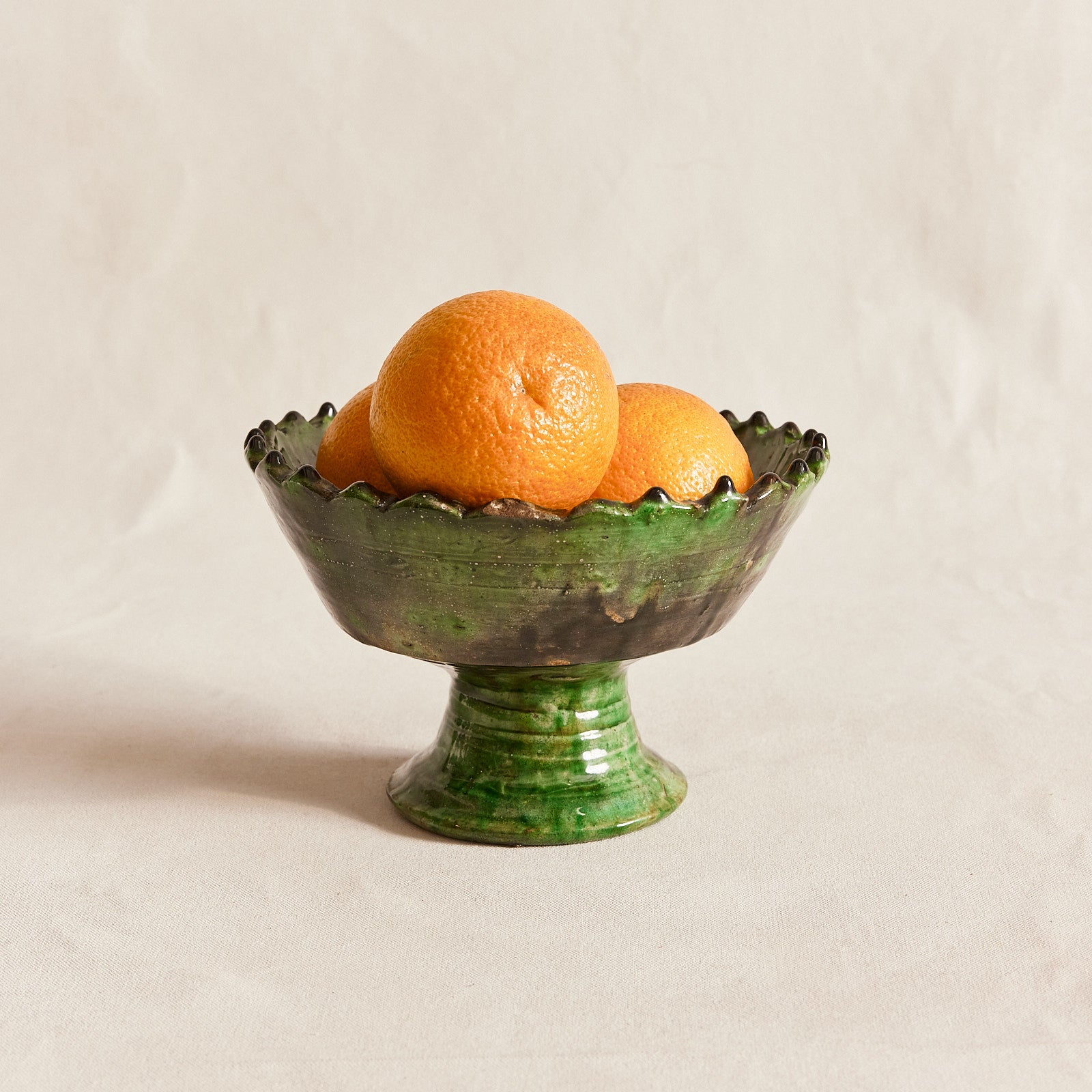Medium Tamegroute Pedestal Bowl - Vert