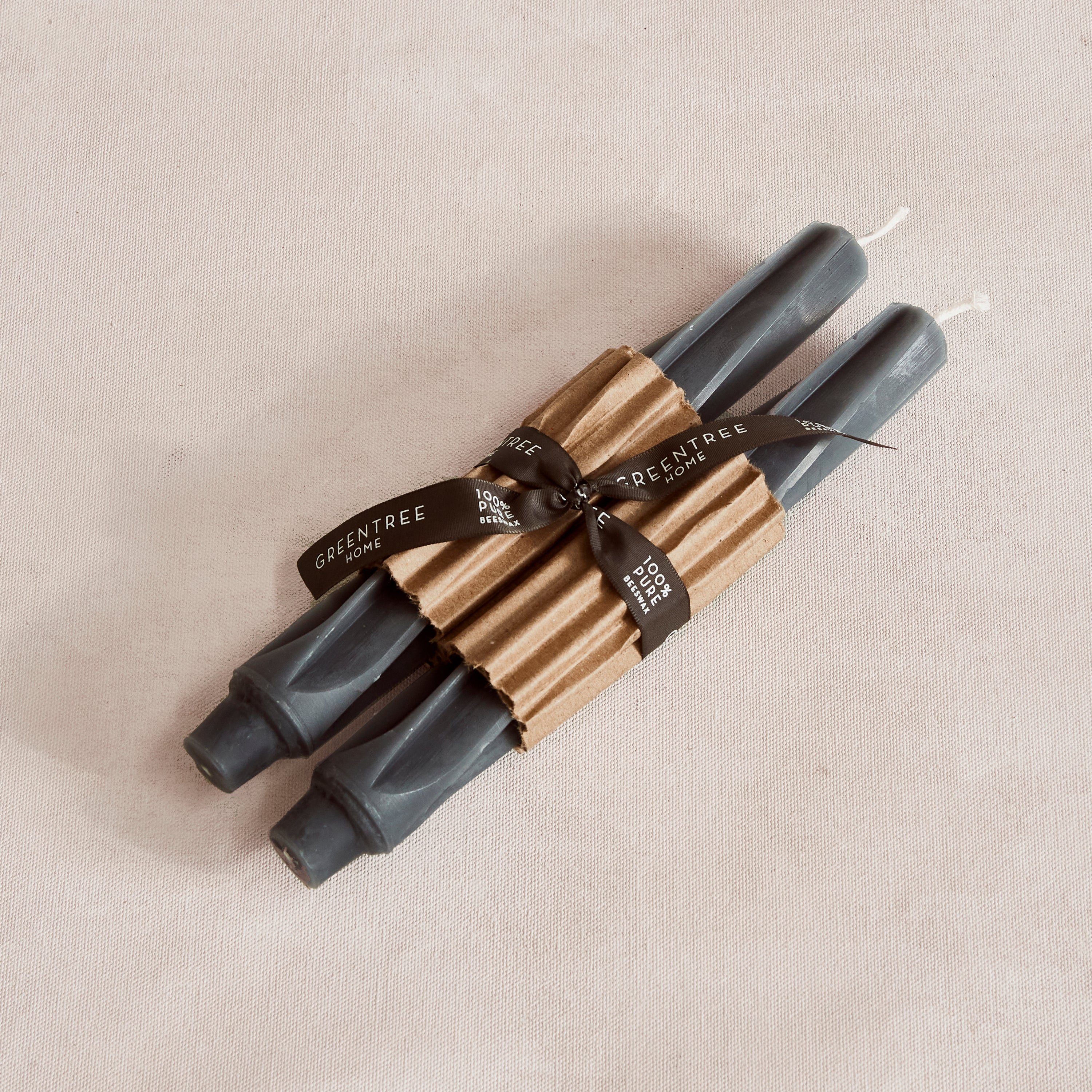 Grey Twist Tapers (pair) - 9"