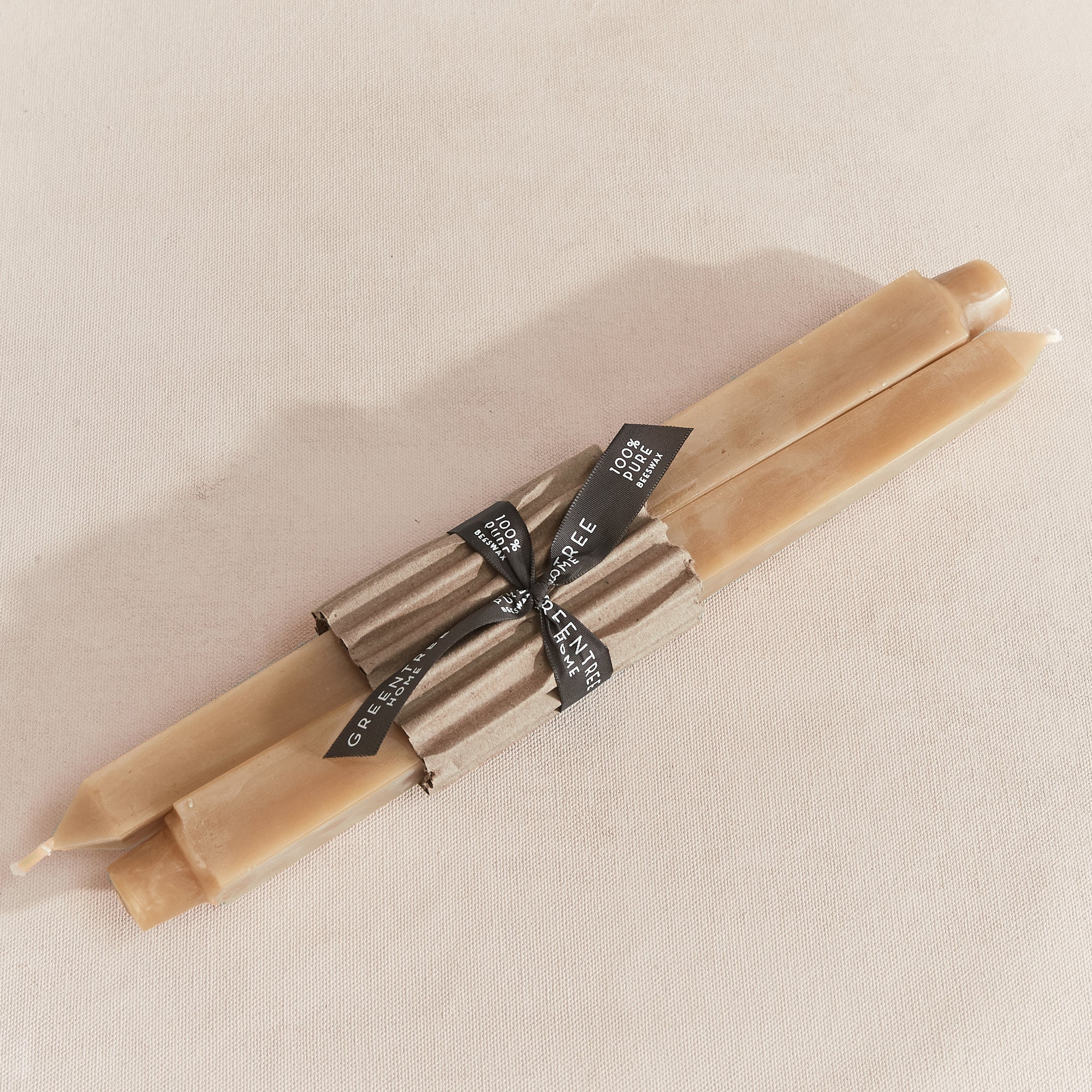 Natural Square Tapers (pair) - 12"