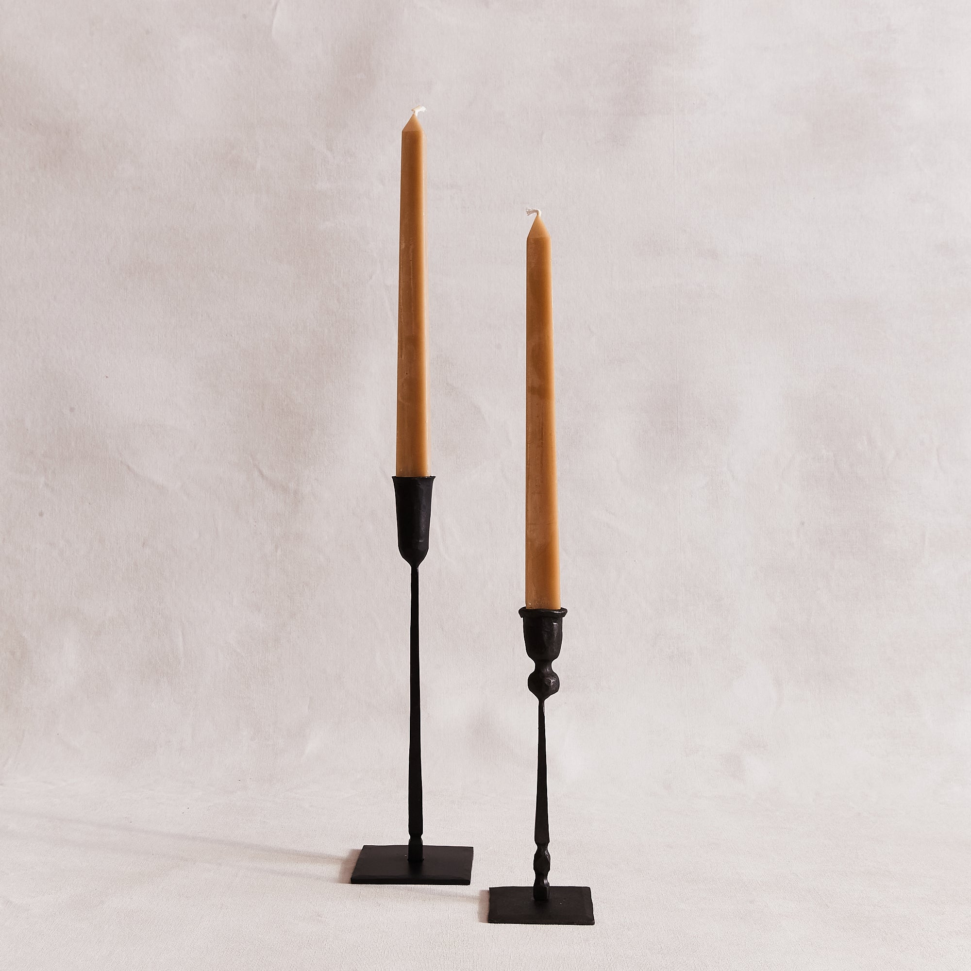 Natural Square Tapers (pair) - 12"