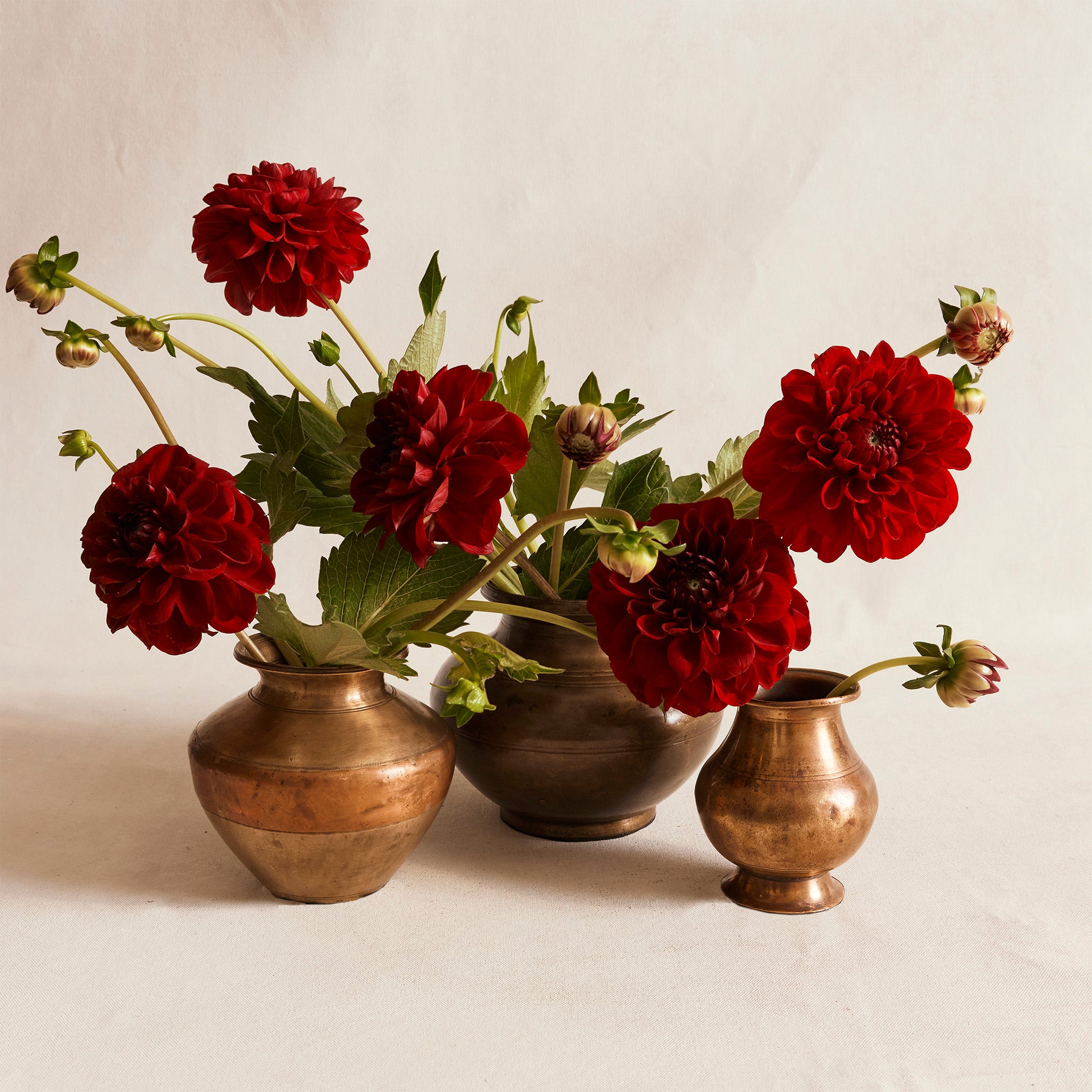 Small Brass Bud Vase