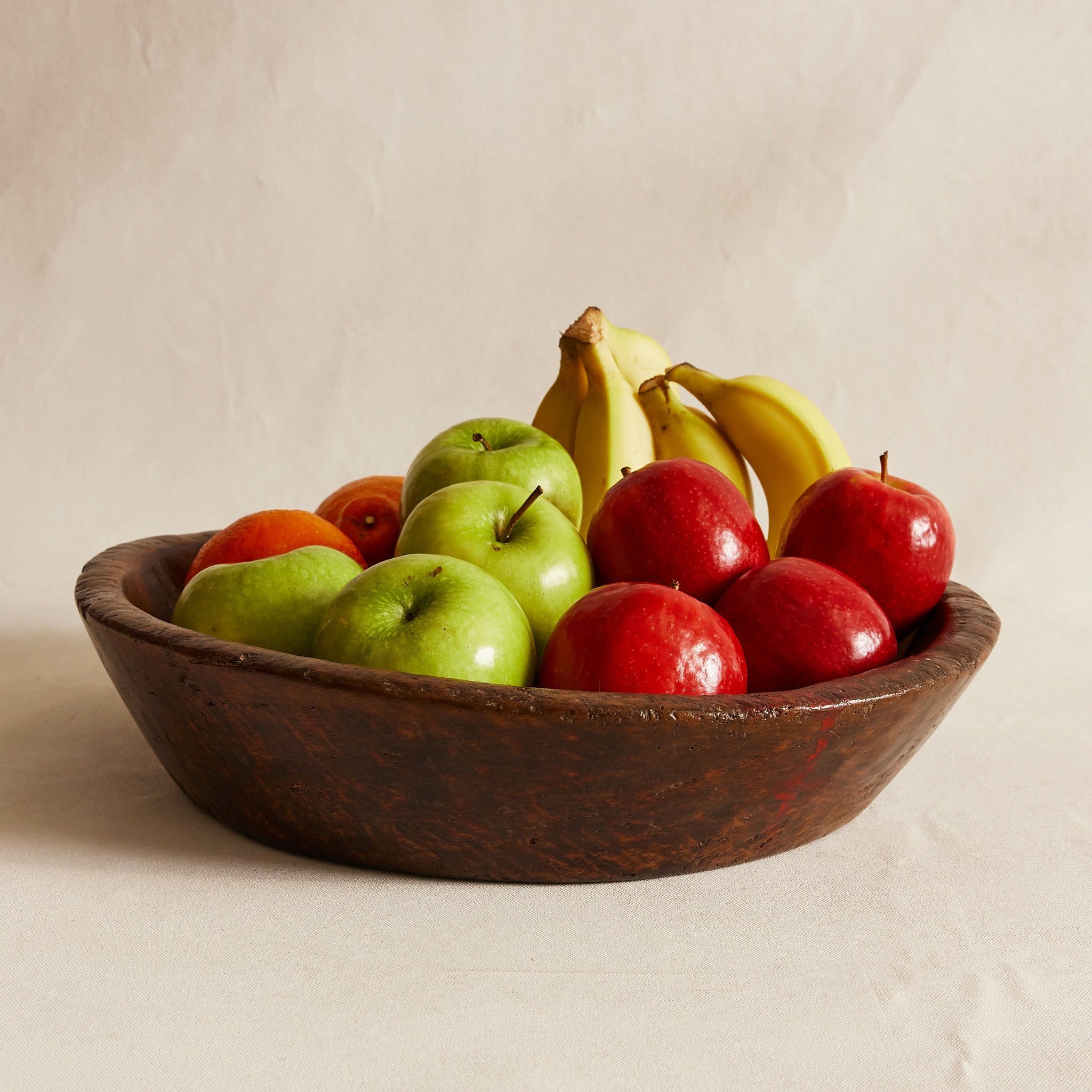 Large Carved Wooden Bowl