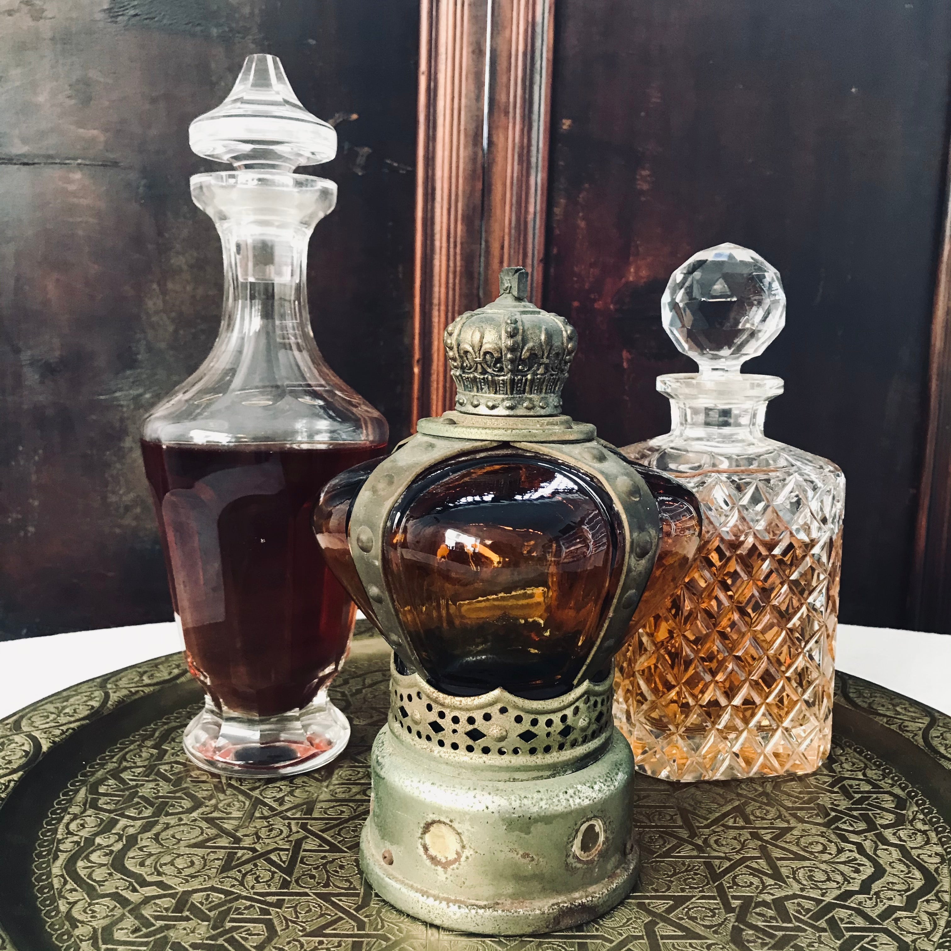 Amber Crown Musical Decanter