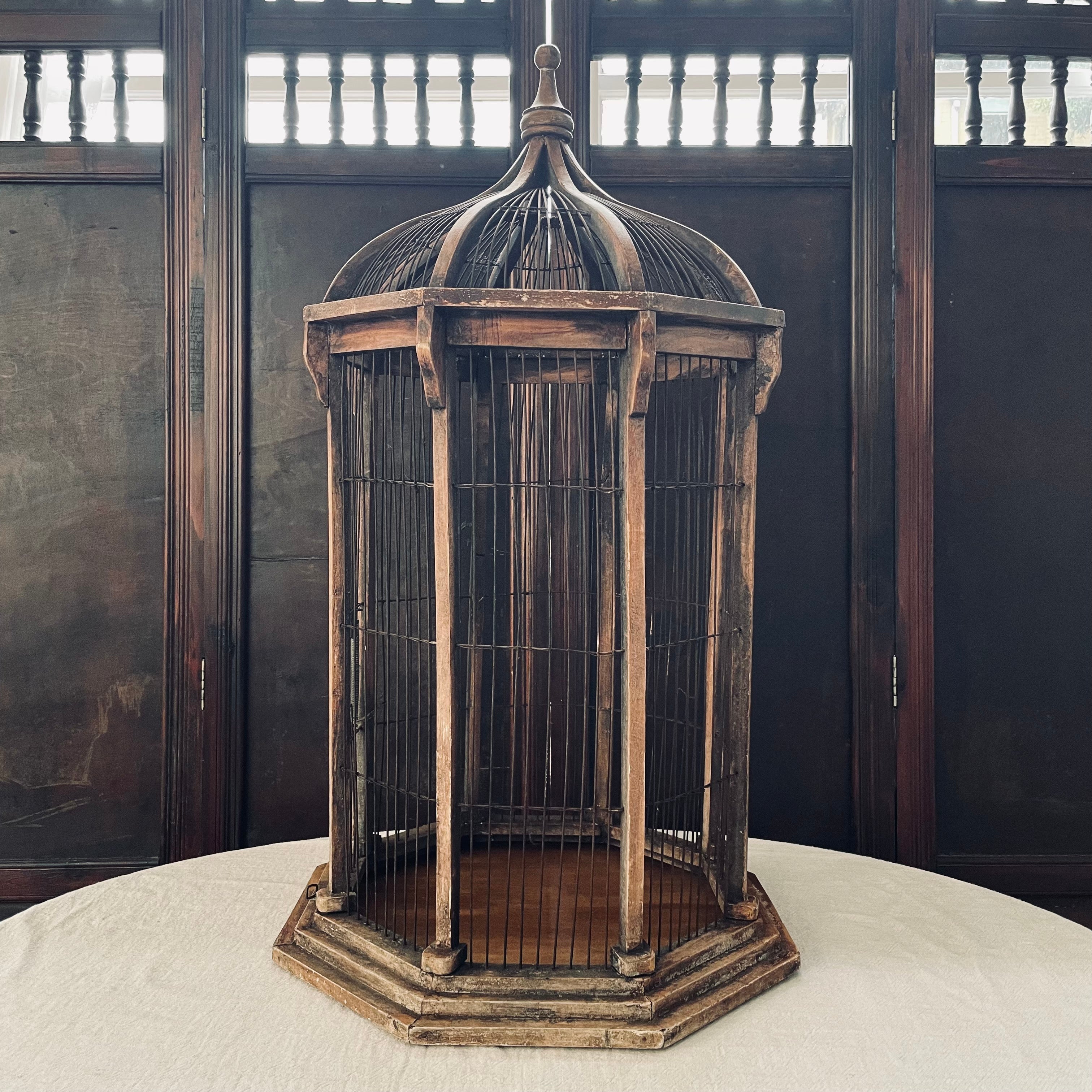 Vintage Timber Birdcage