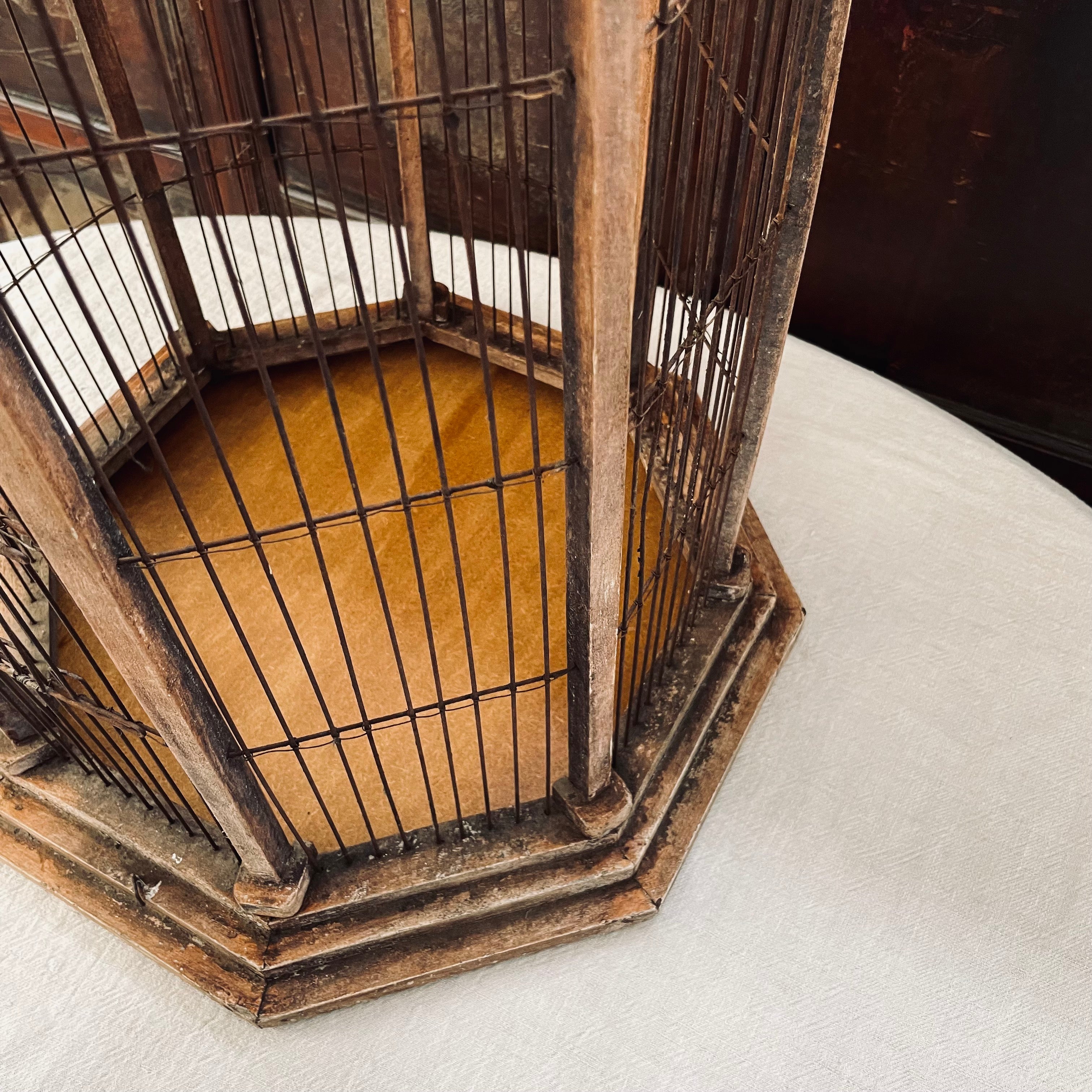 Vintage Timber Birdcage