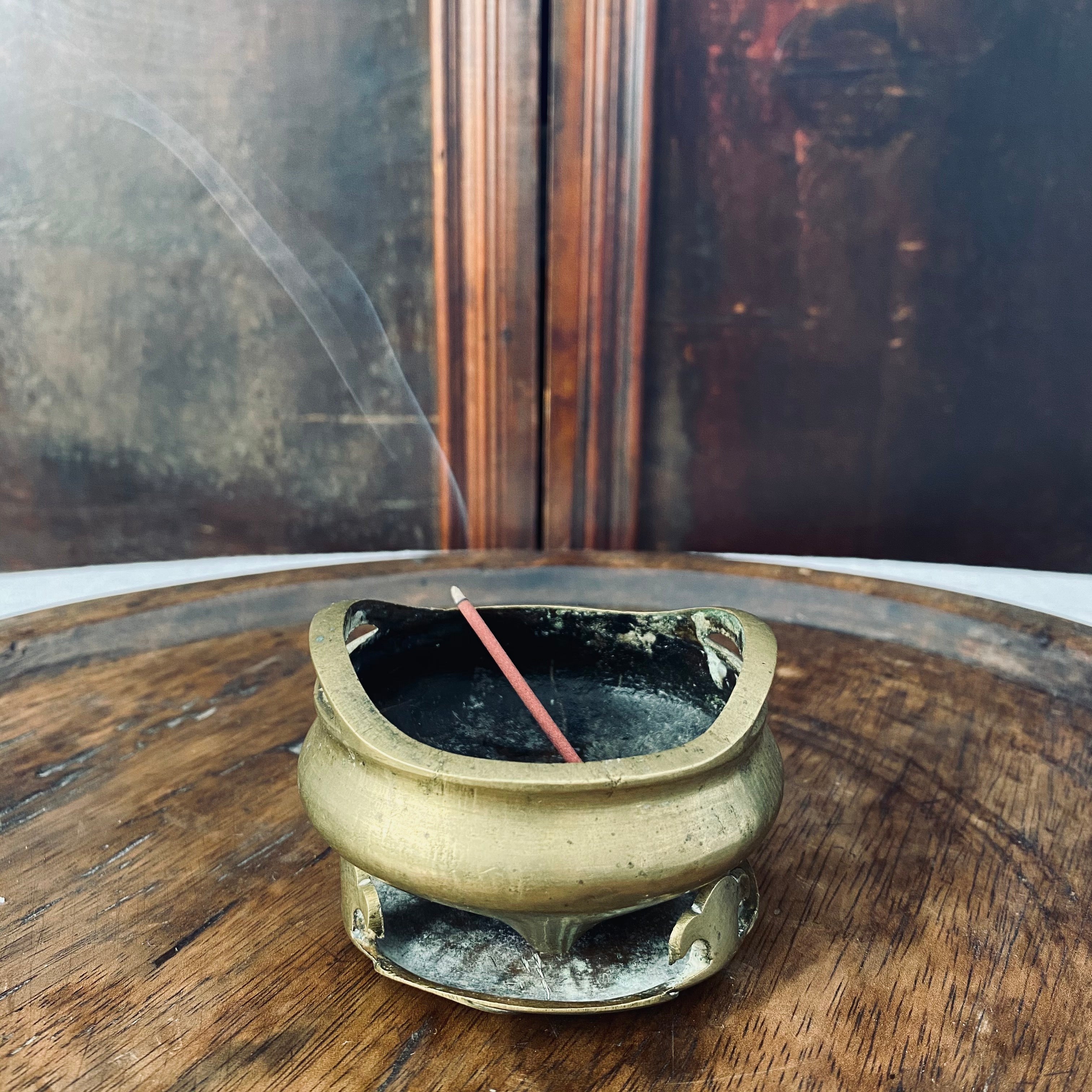 Pair of Japanese Brass Censers (Incense Burners)