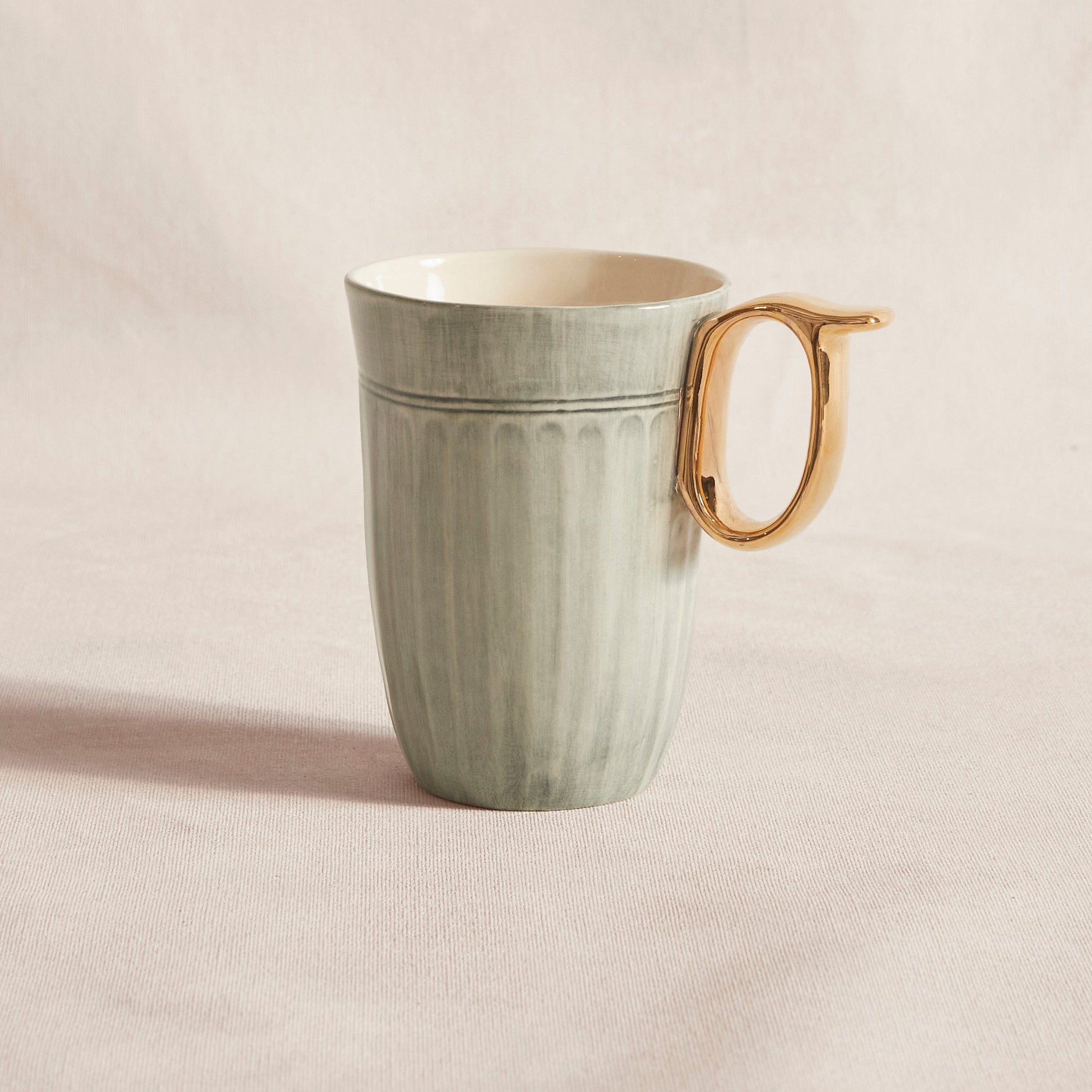 Malmo Ribbed Mug - Grey