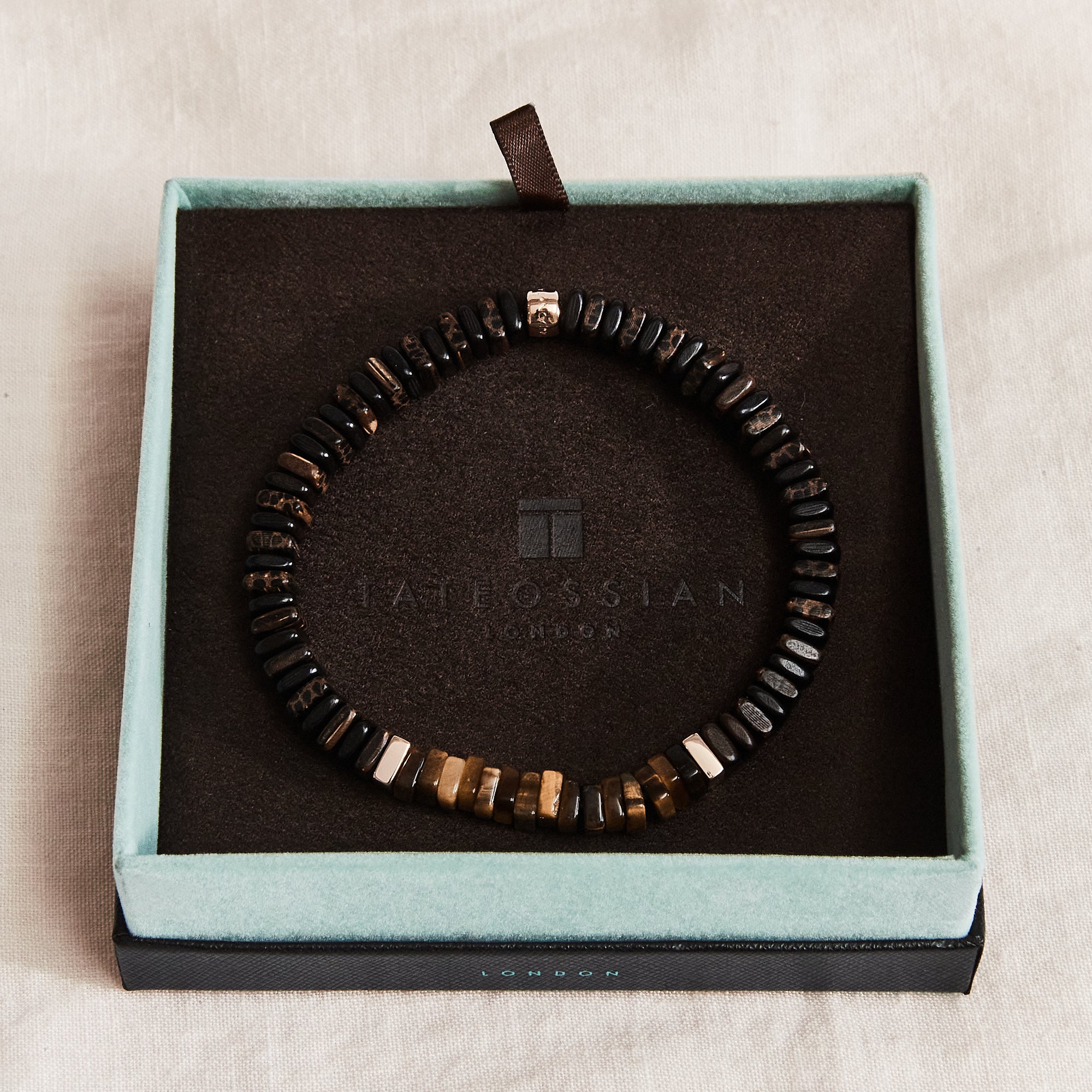 Legno Bracelet - Rose Gold & Tiger's Eye