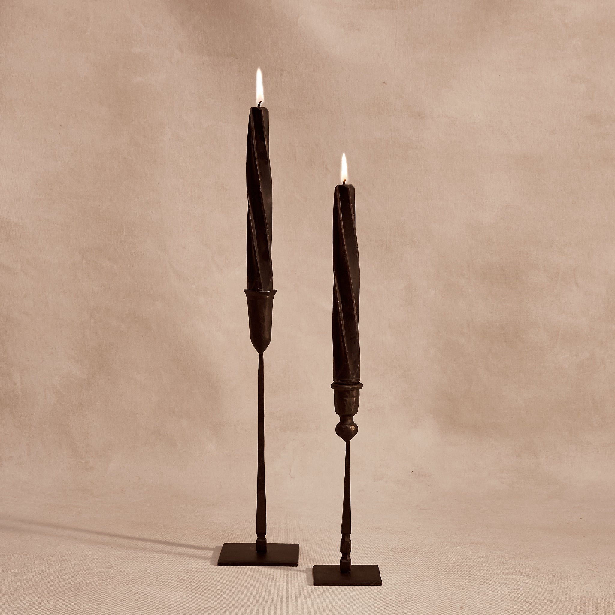 Black Twist Tapers (pair) - 9"