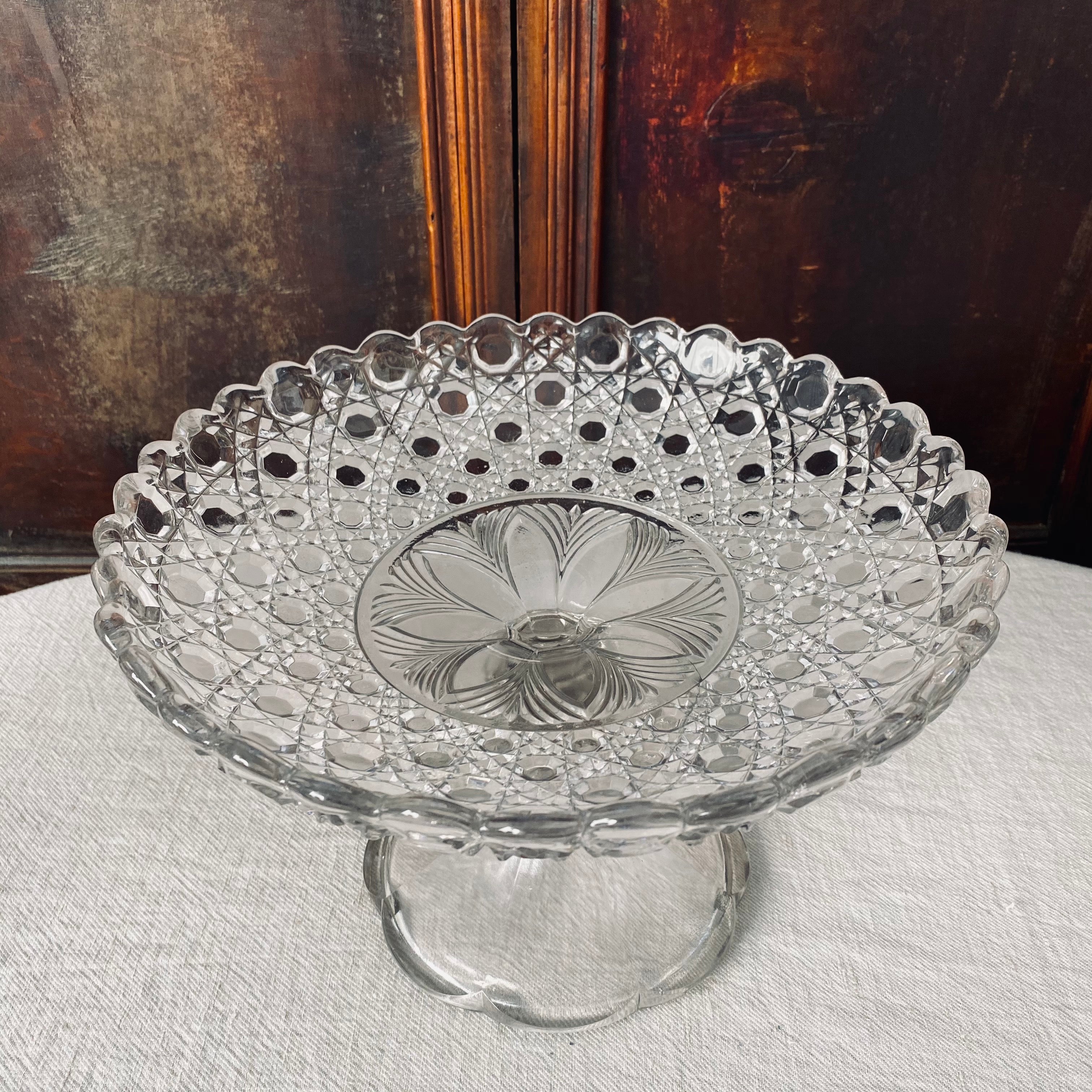 Glass Compote - 28cm
