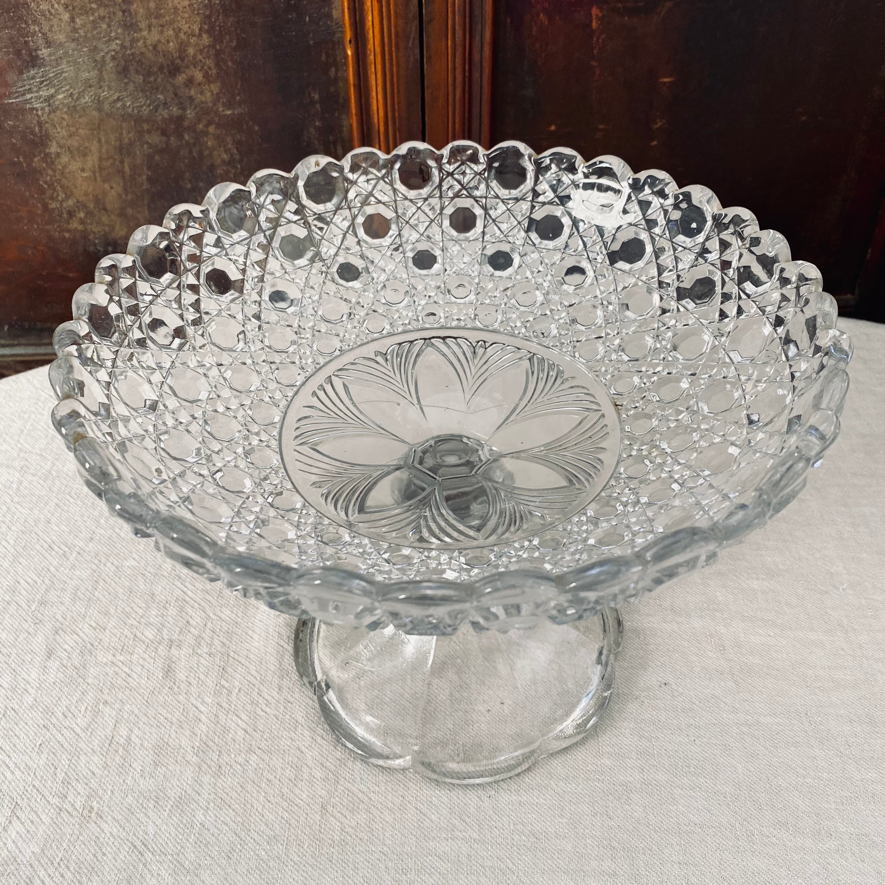 Glass Compote - 27cm