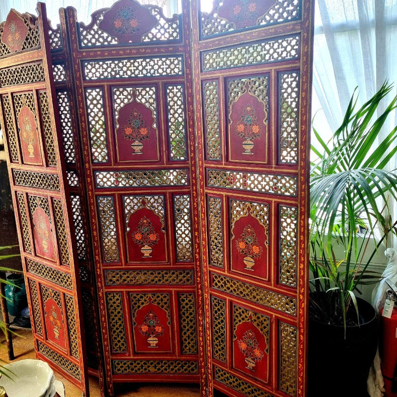 Mashrabiya carved screen - 4 panels