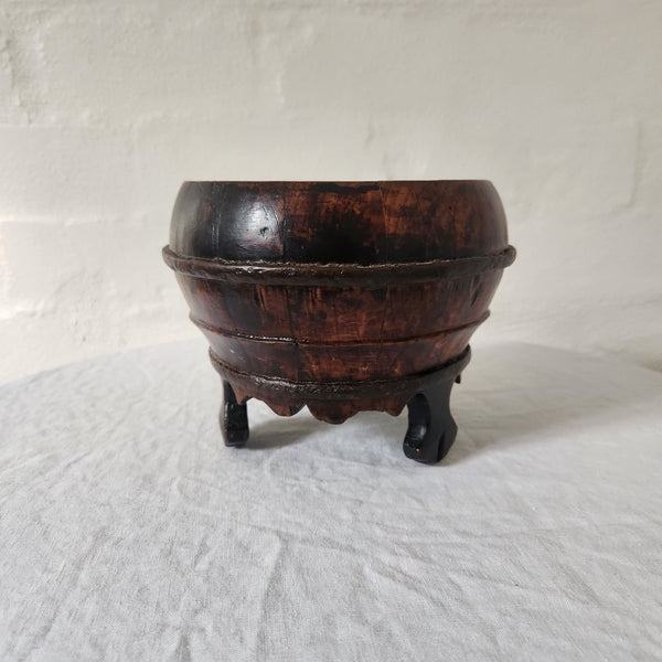 Wooden Pot on Legs