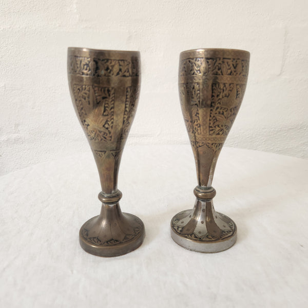 Pair of Middle Eastern Goblets