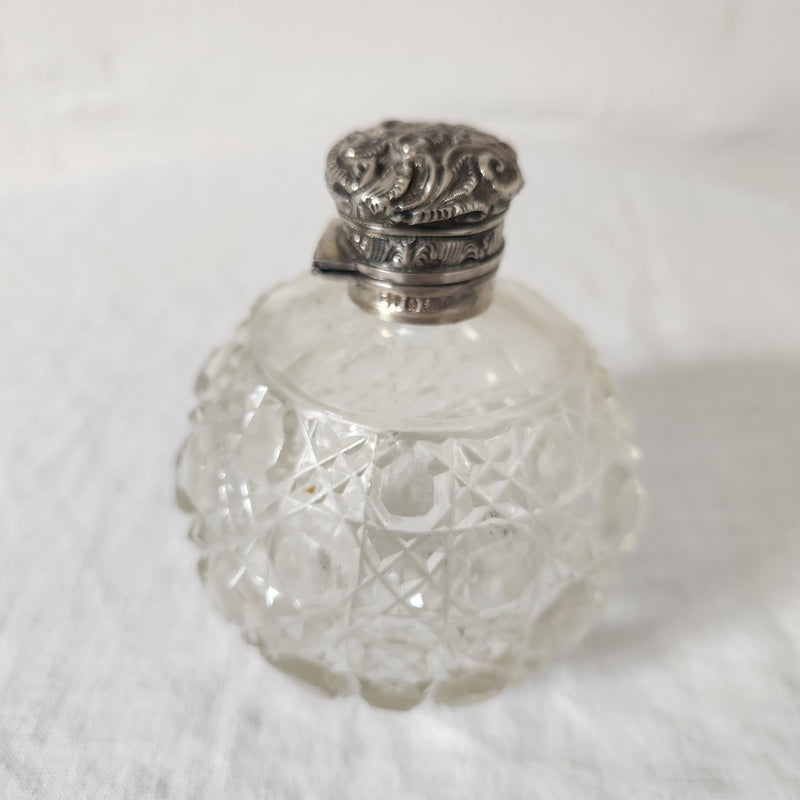 Cut Glass Edwardian Perfume Bottle Circa 1903