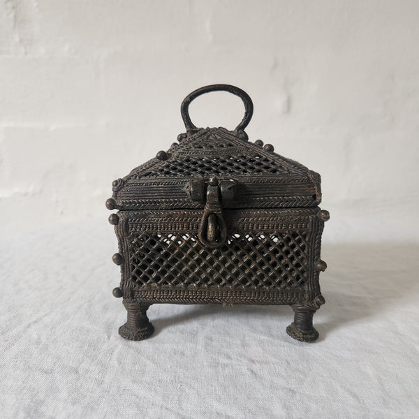 Indian Bronzed Jali Box