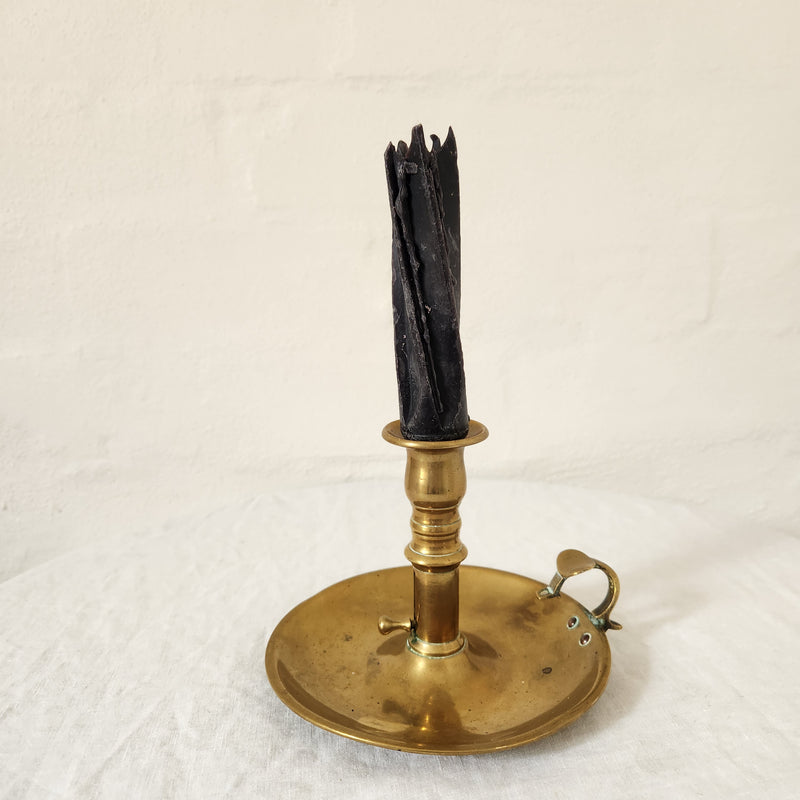 Antique Brass Chamber Candlestick