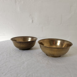 Brass Footed Bowls – Set of Two