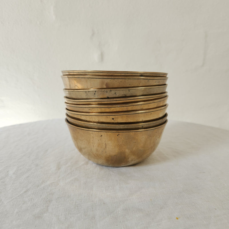 Brass bowls Set of Eight