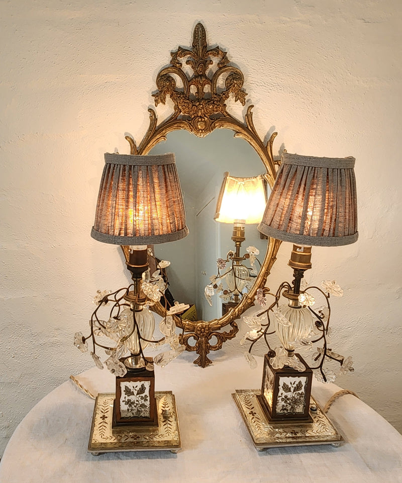 Exquisite Pair of Antique French Lamps