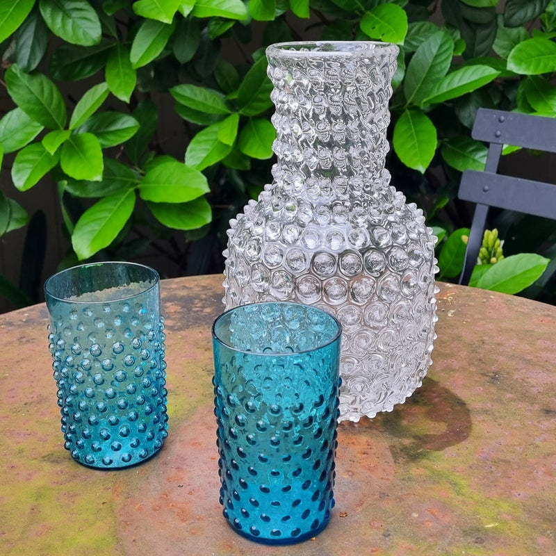 Clear Hobnail Carafe