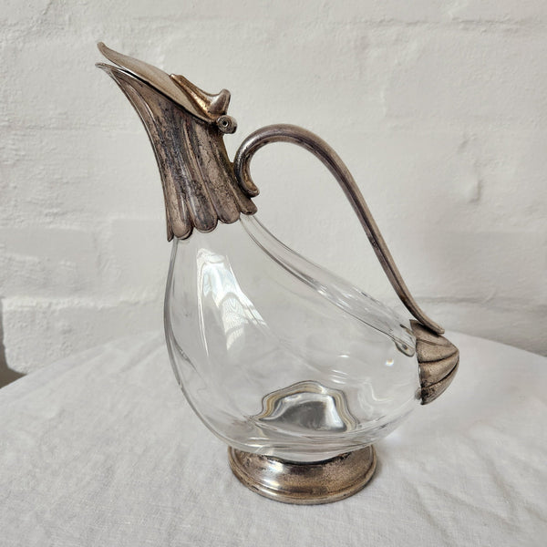 Silver Plated Duck Form Decanter