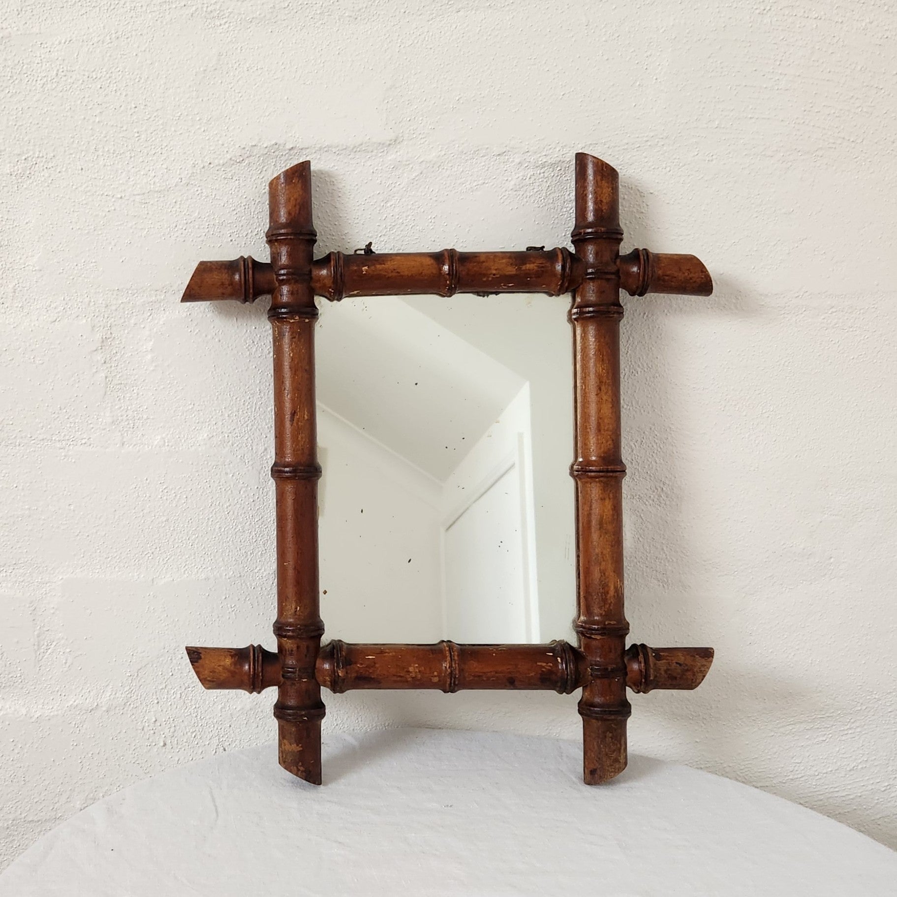Faux Bamboo Mirror - small