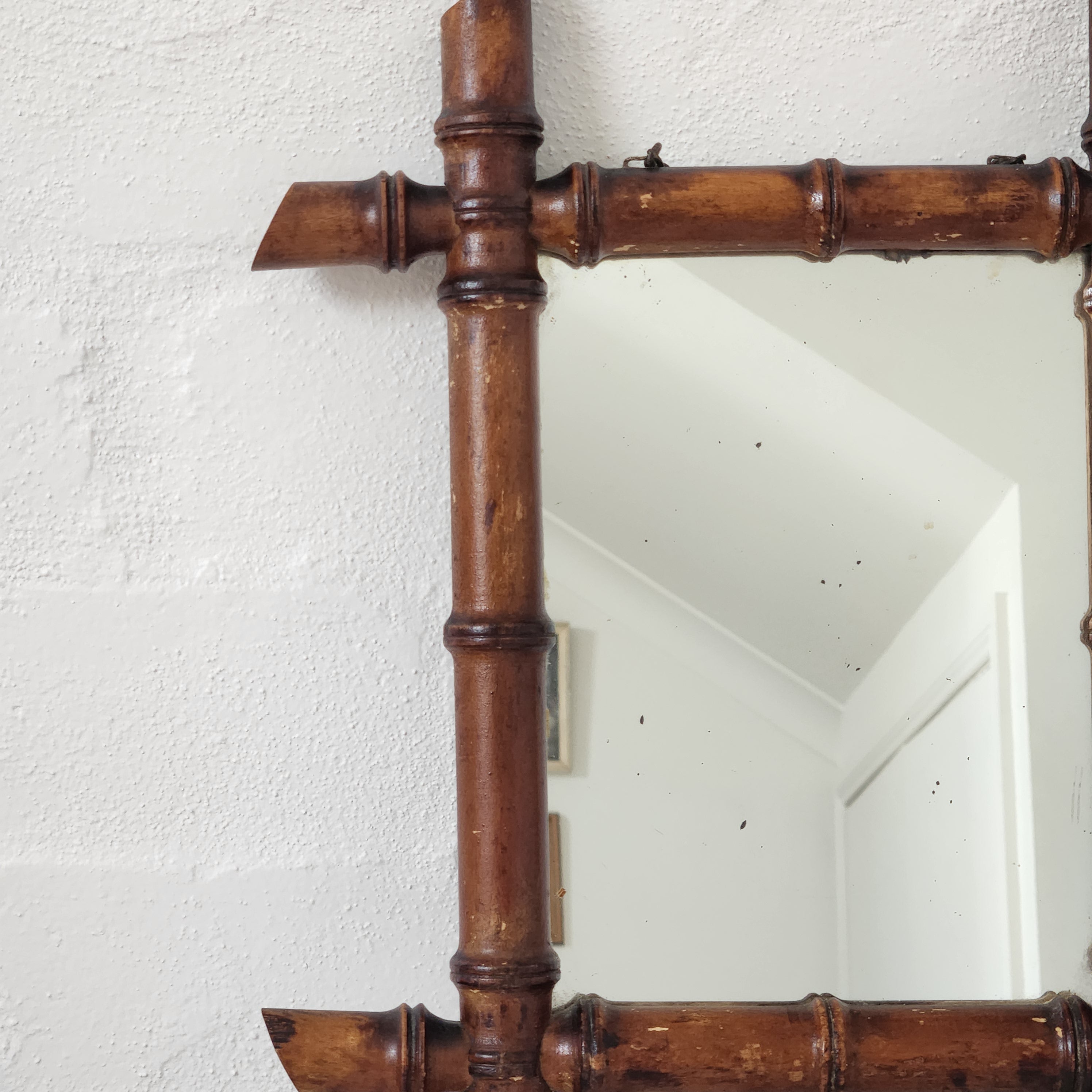 Faux Bamboo Mirror - small