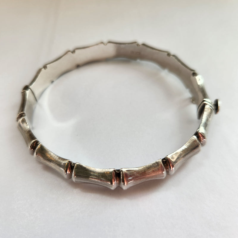 CPS Sterling Silver Vintage Bamboo Bangle