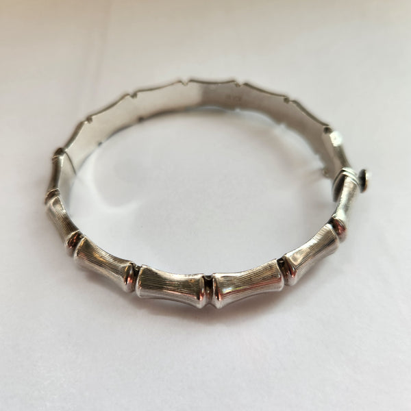 CPS Sterling Silver Vintage Bamboo Bangle