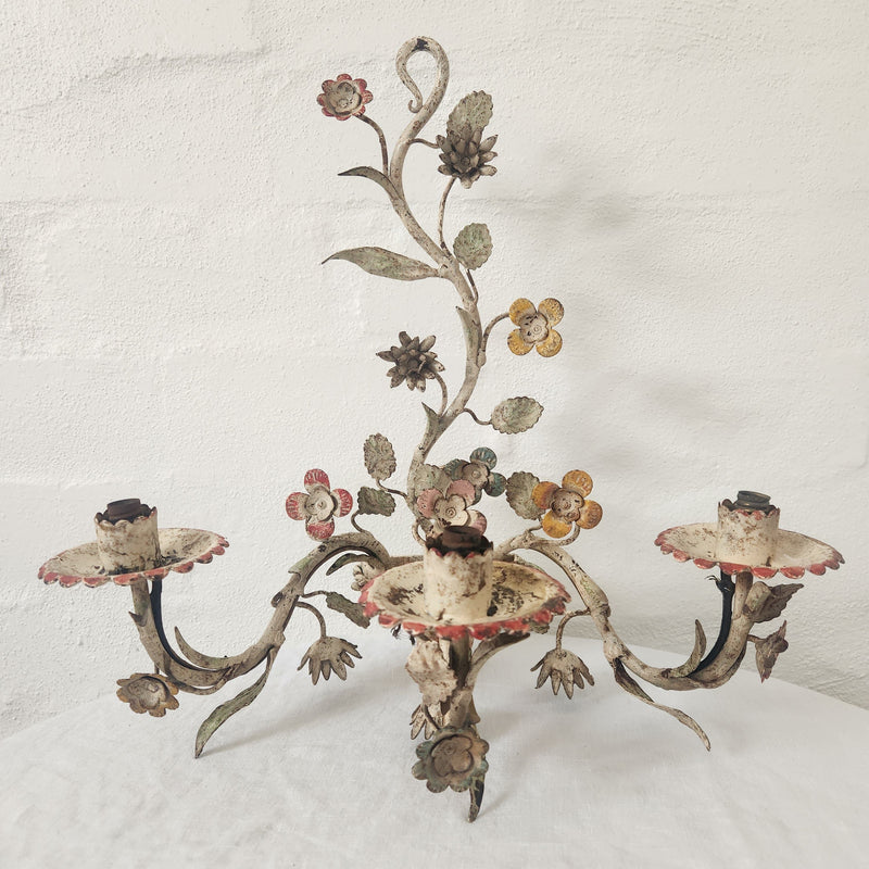 Vintage Florentine Wall Sconces, circa 1960