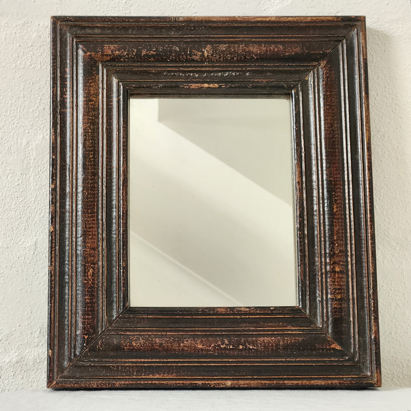 Small Indian Wooden Mirror