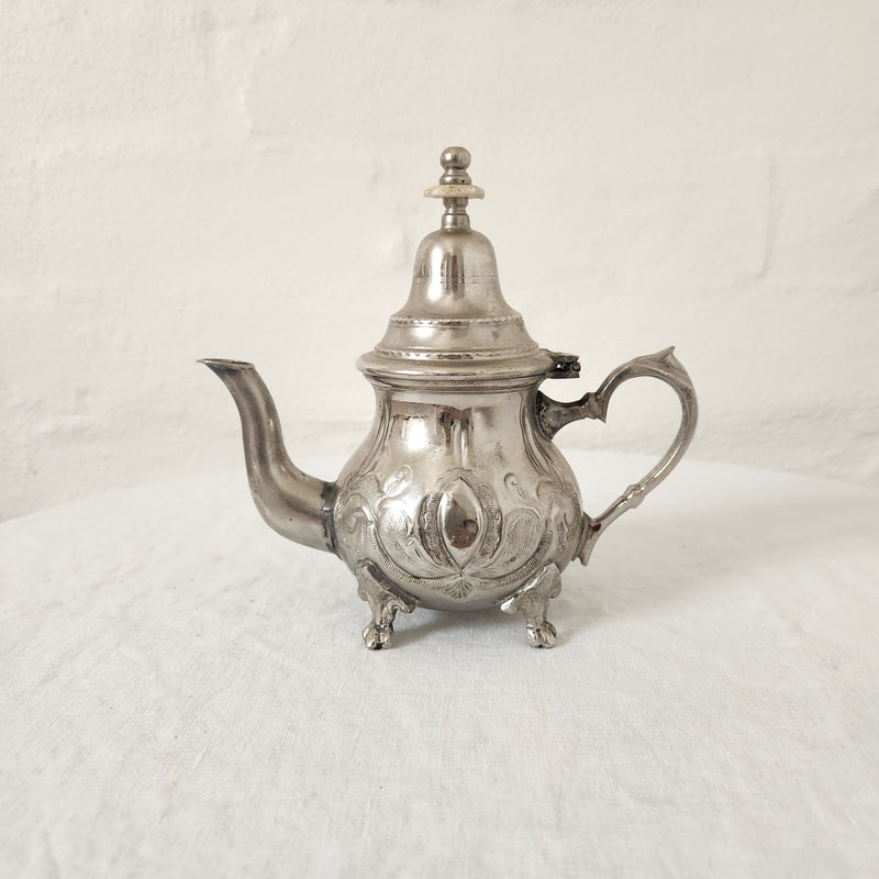 Vintage Moroccan Silver-plated Teapot