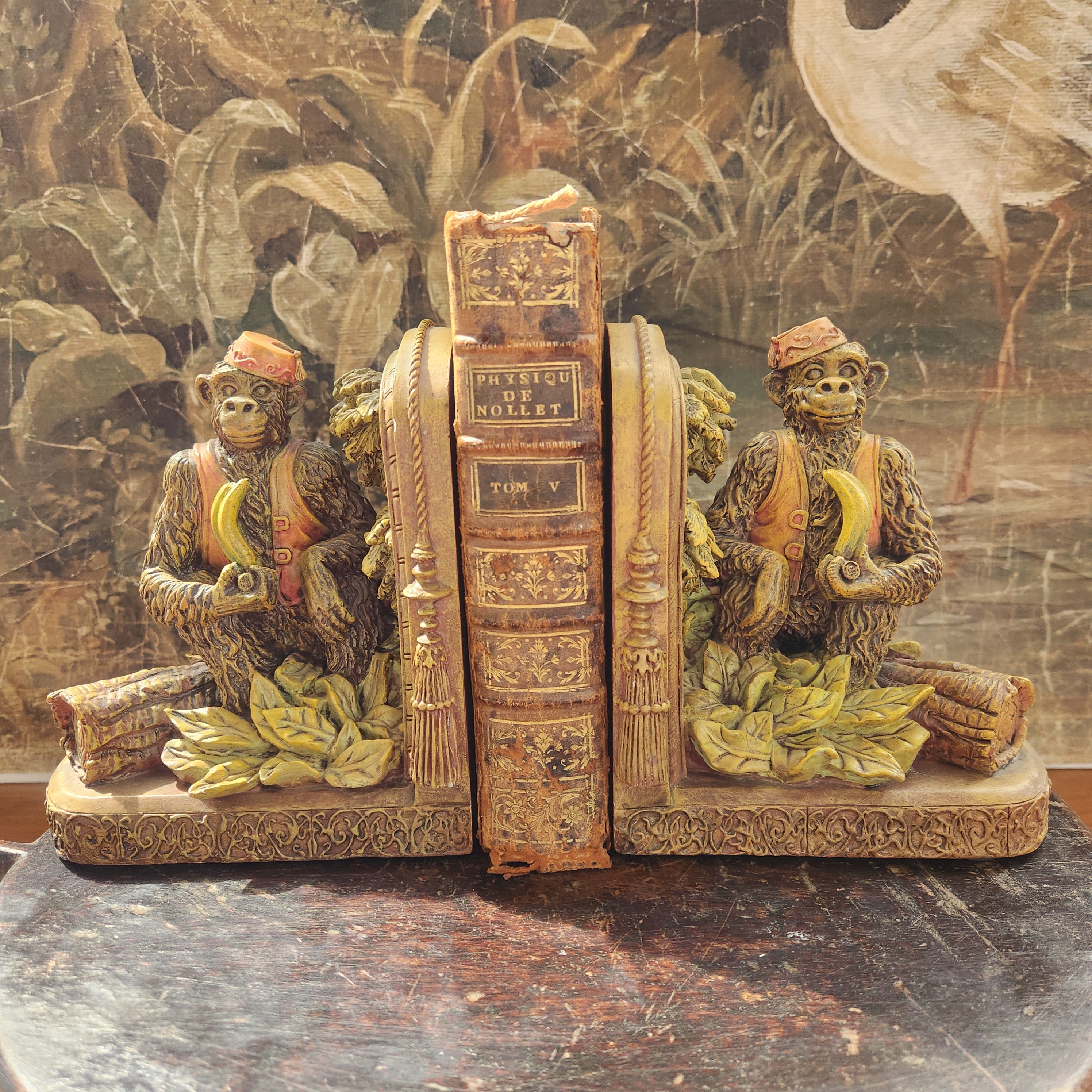 Pair of Vintage Monkey Bookends