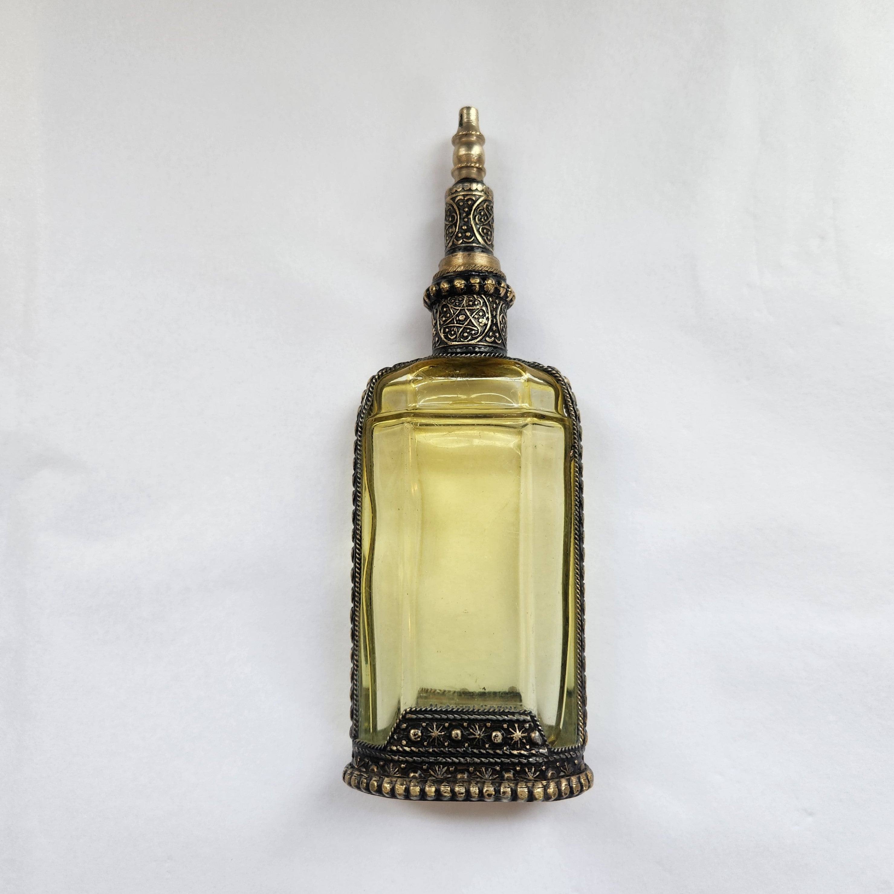 Moroccan Glass Perfume Bottle - Yellow
