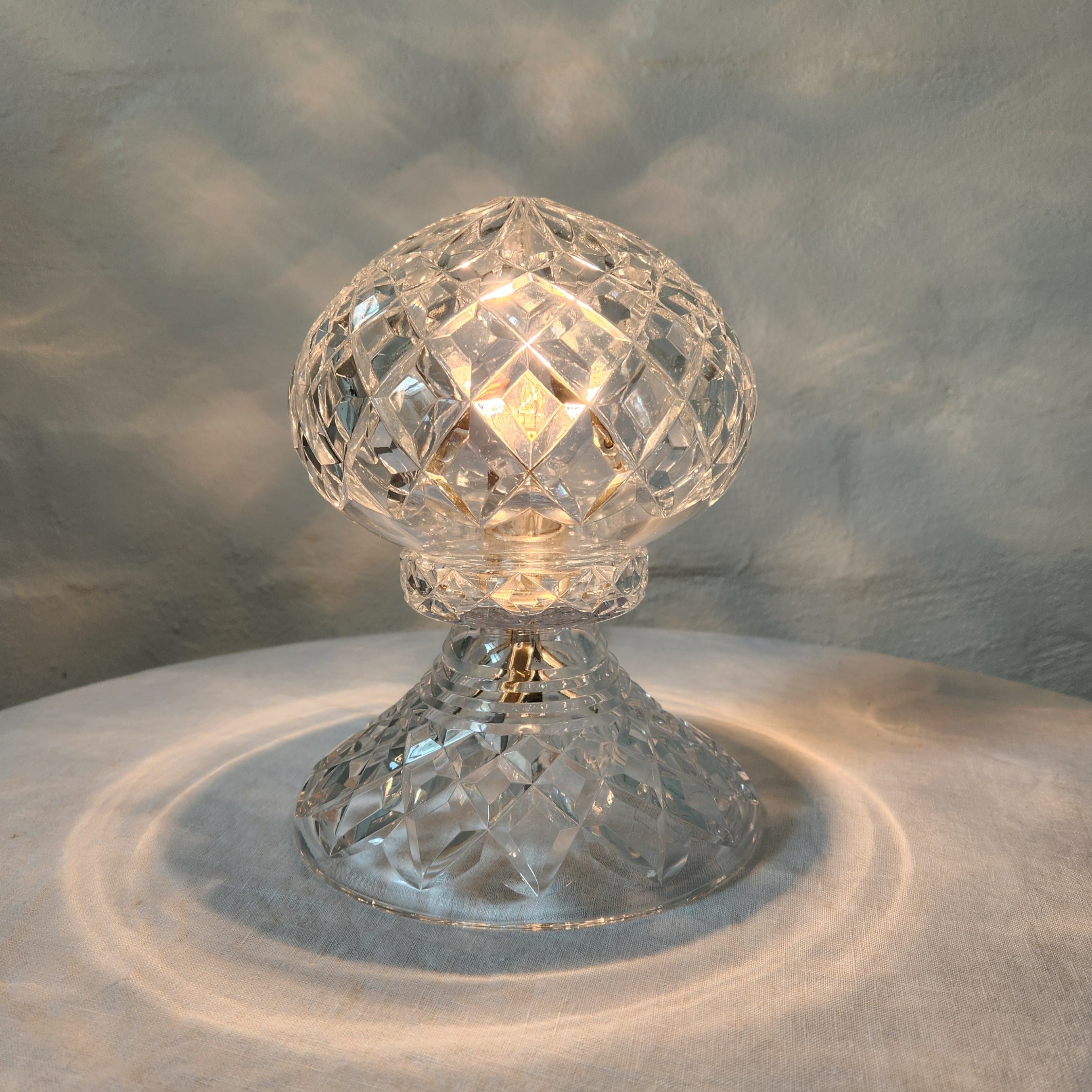 Cut Crystal Boudoir Lamp