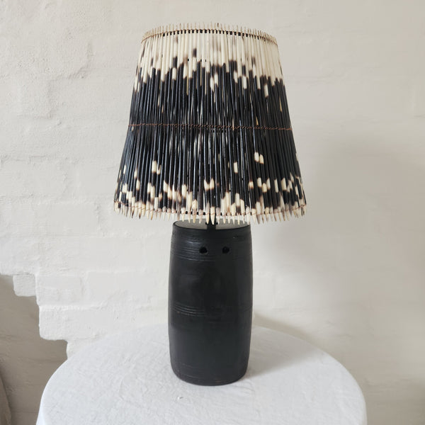 Gabu Lamp Base with Porcupine Shade