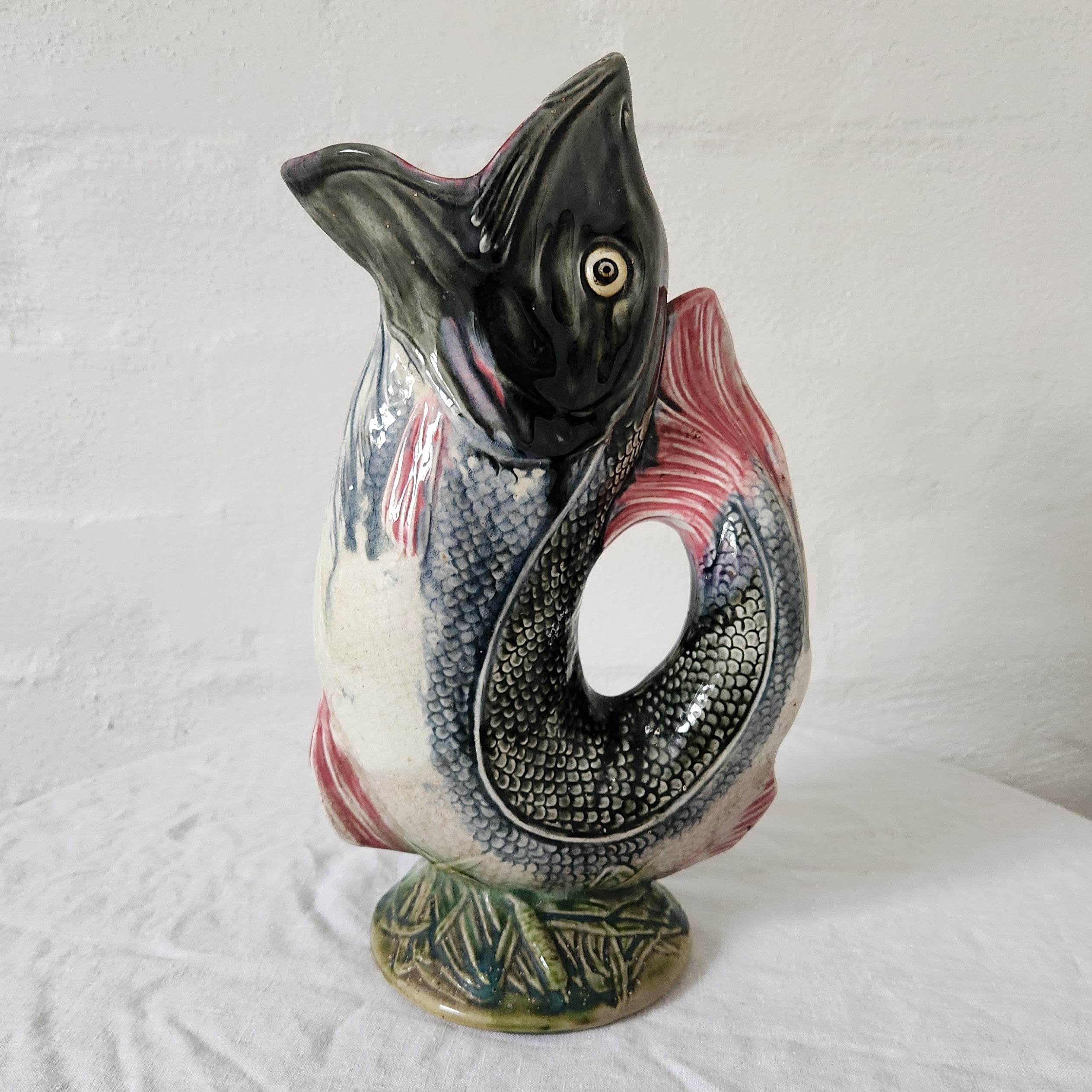 Antique French Trout Pitcher