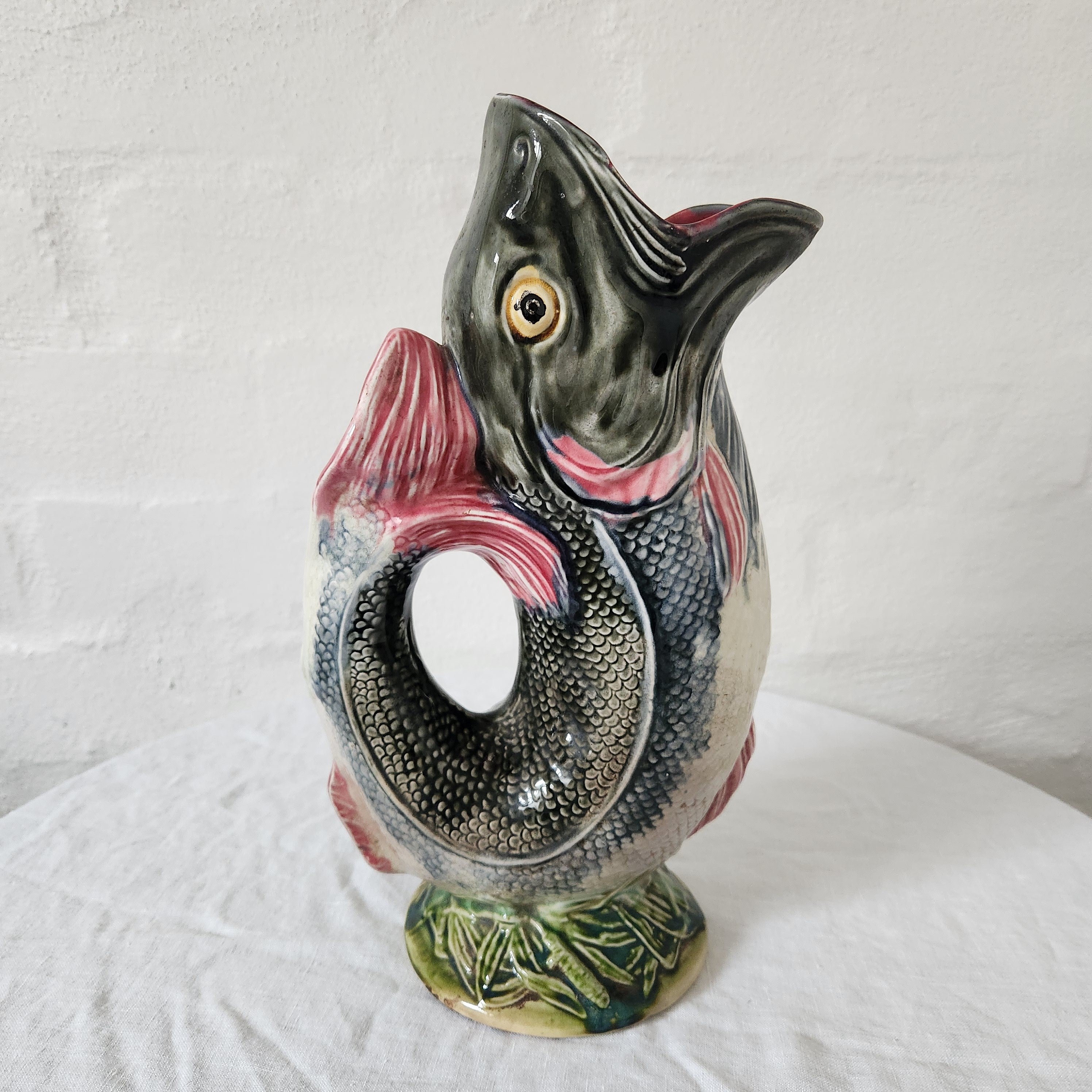 Antique French Trout Pitcher