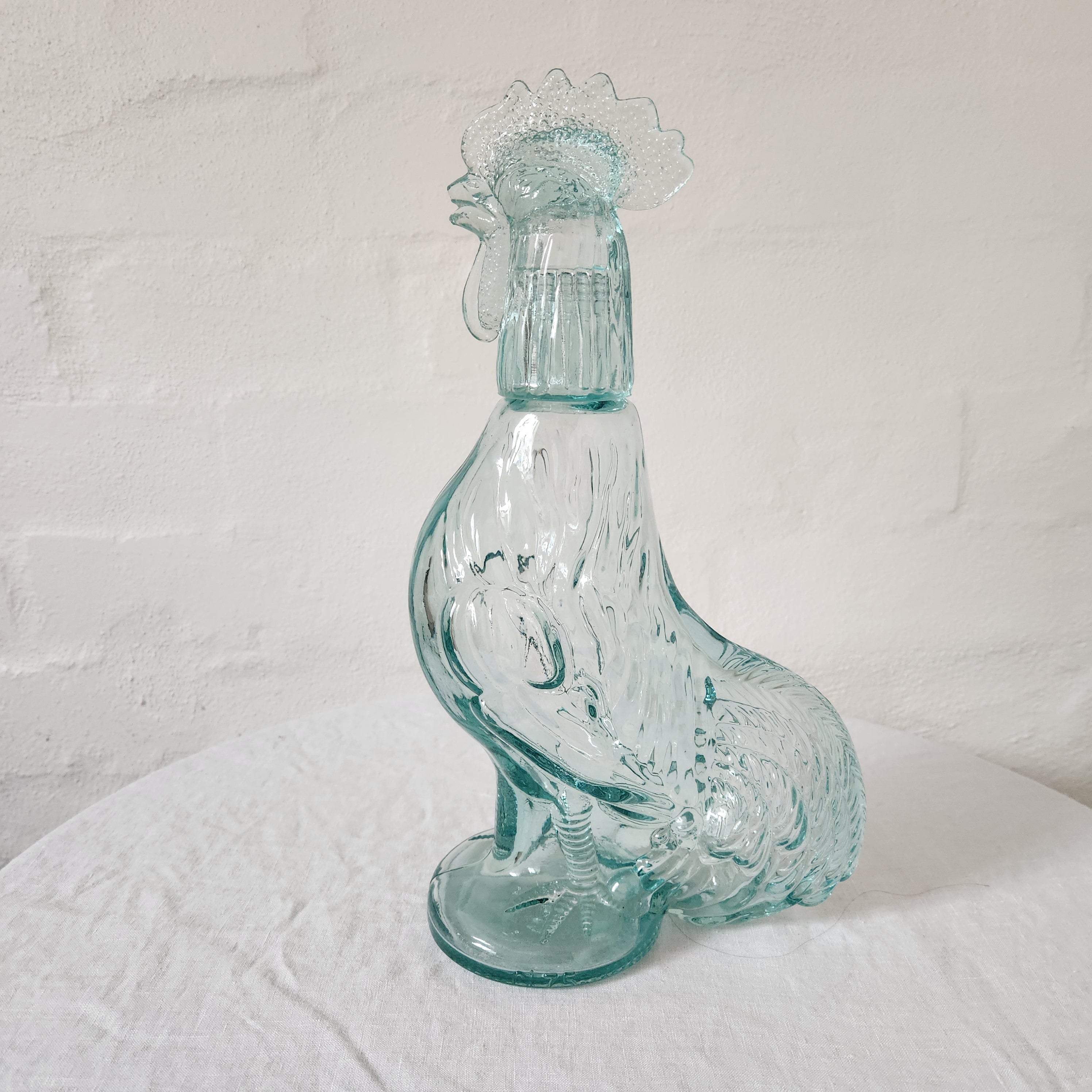 Vintage Italian 1930’s Glass Rooster Decanter
