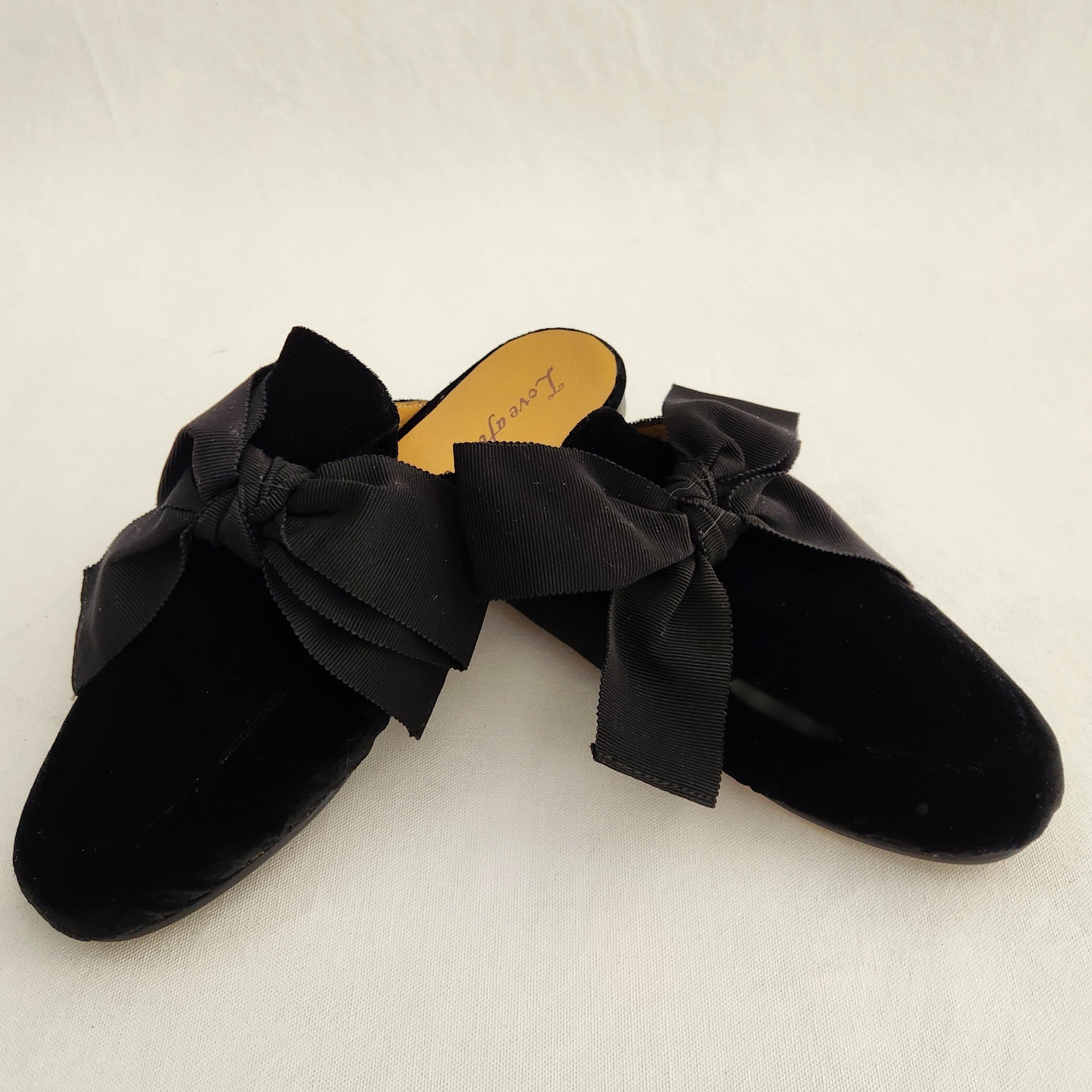 Nina - Back Velvet and Grosgrain Babouche
