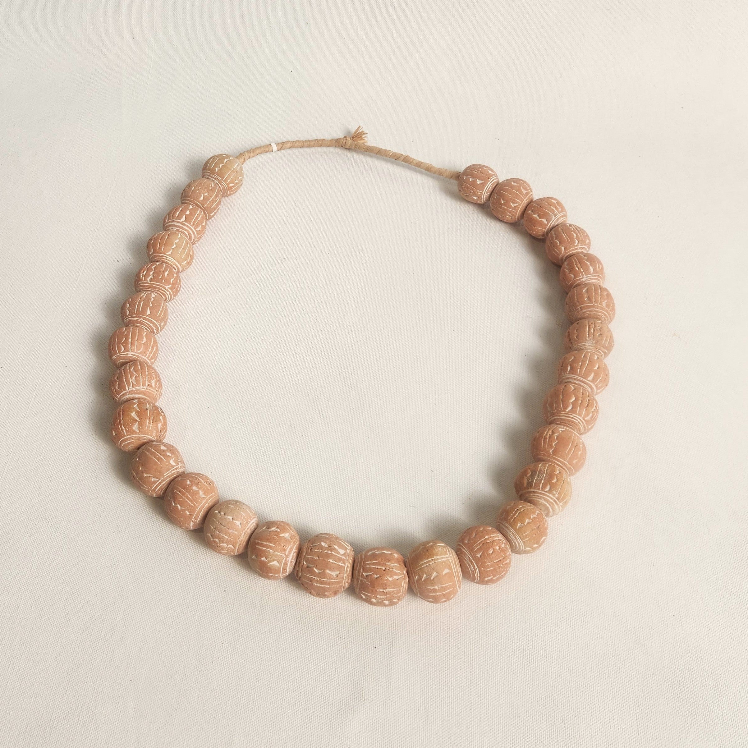 Mali Beaded Garland - Dogon Clay